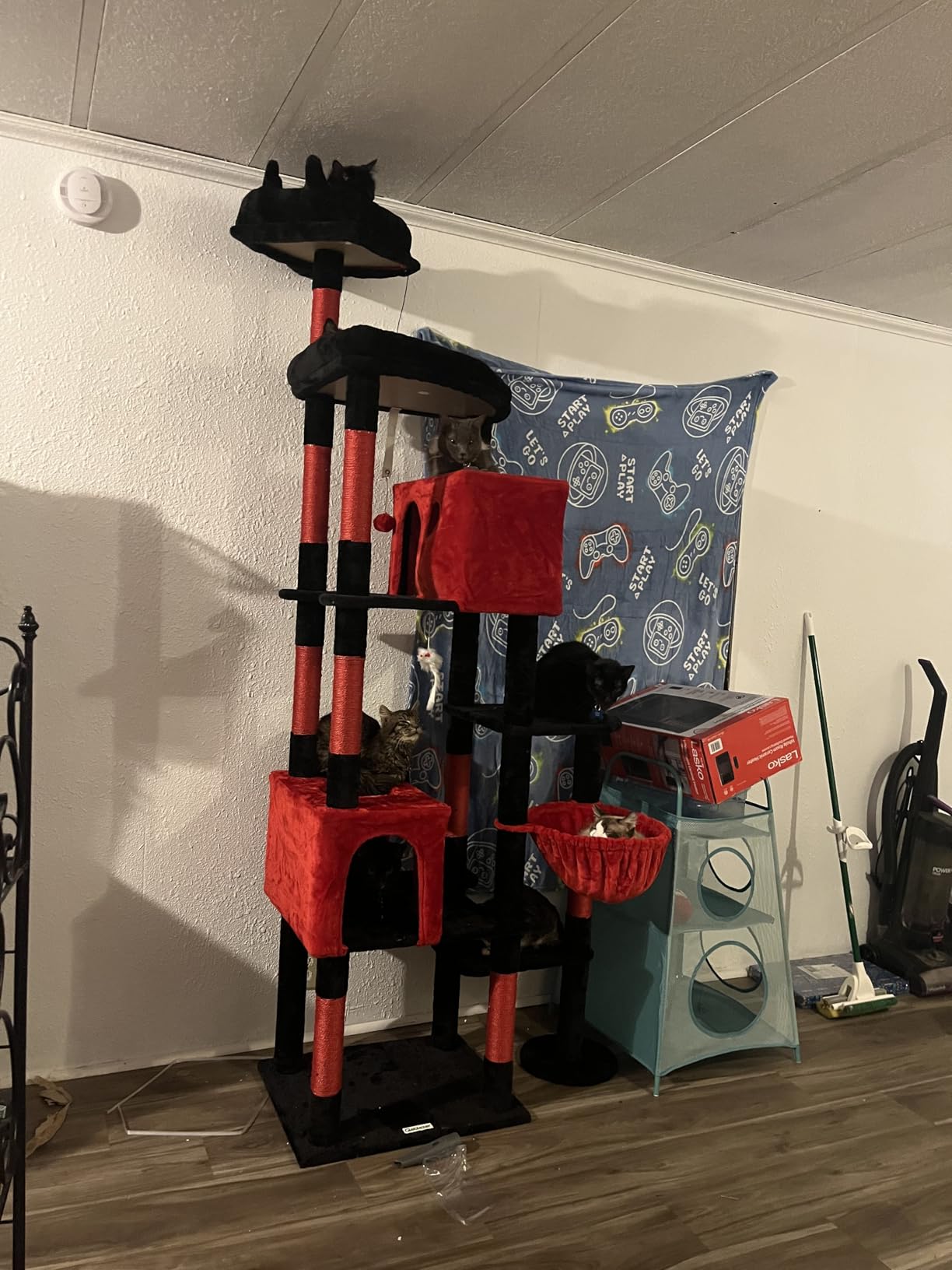 Globlazer Giant Cat Tree, 83 inch Cat Tree for Indoor Cats Large Adult, XXL Cat Tower with 9 Scratching Posts for 20lb+ Heavy Duty Large Adult Cats, F83, Dark Grey customer photo 1