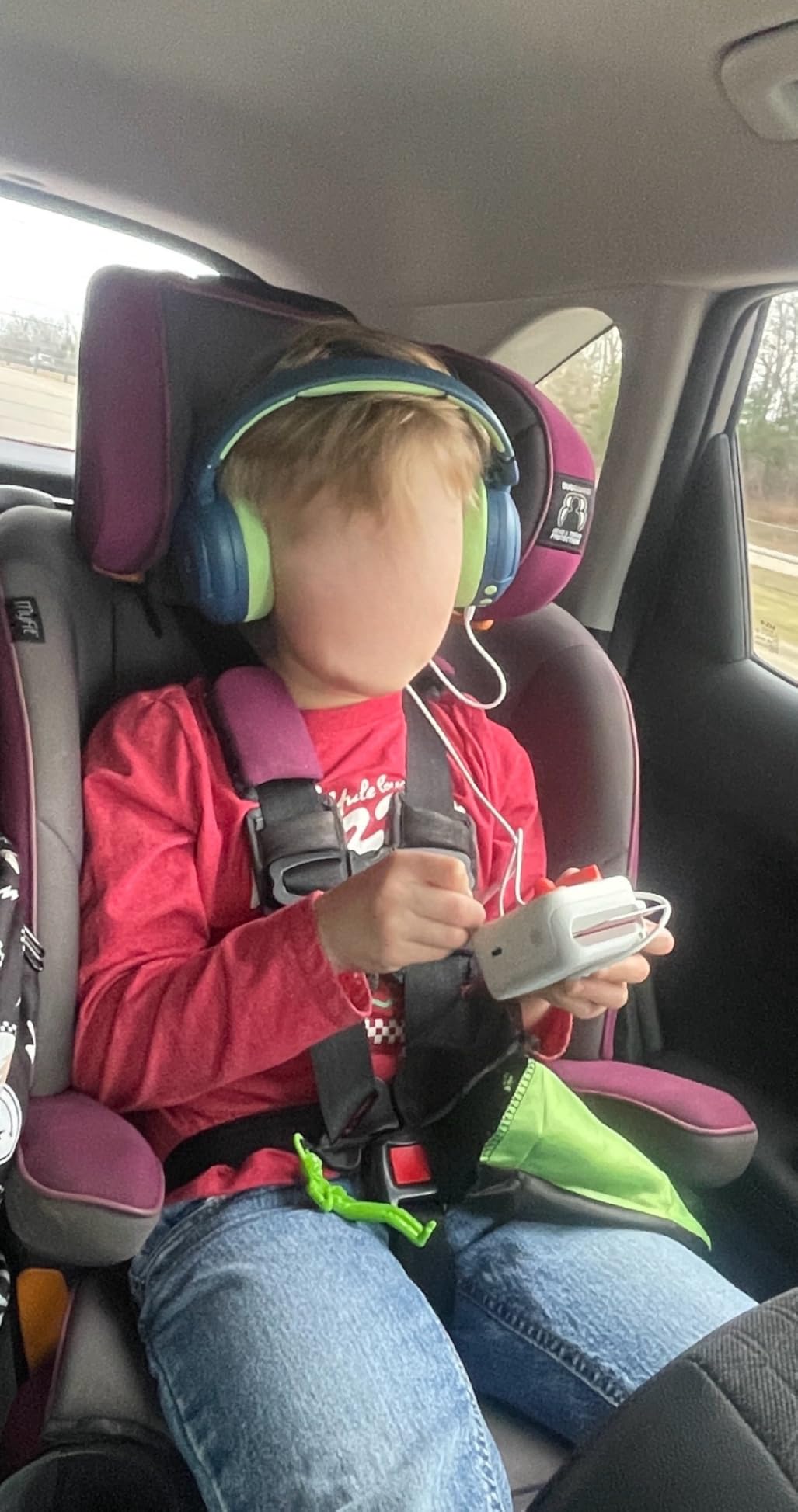 iClever BTH20 Active Noise Cancelling Headphones for Kids, 60H Play Time,Type C Fast Charging, Safe Volume 80dBA, Bluetooth5.4, Award-Winning Kids Headphones Wireless for iPad Tablet Airplane, Blue customer photo 1