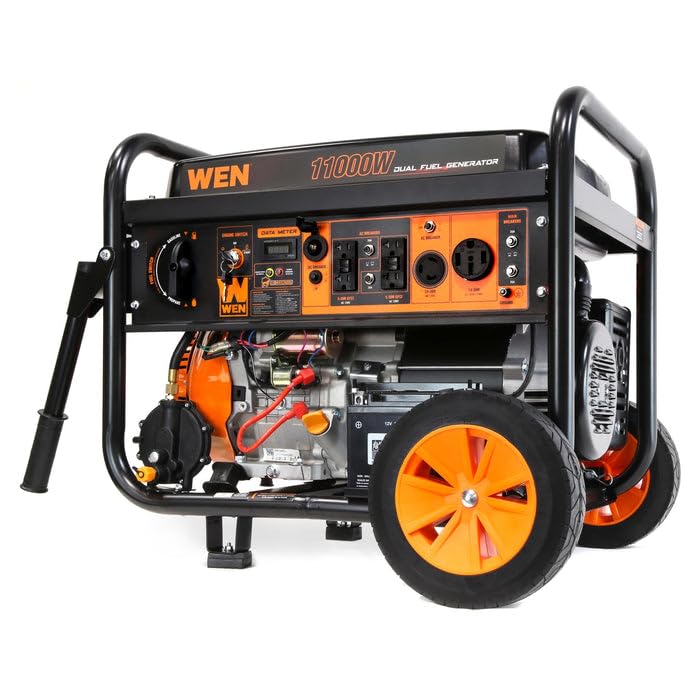 WEN 5,600-Watt Dual Fuel Portable Generator with Wheel Kit, Electric Start, and CO Watchdog (DF5600X) customer photo 2