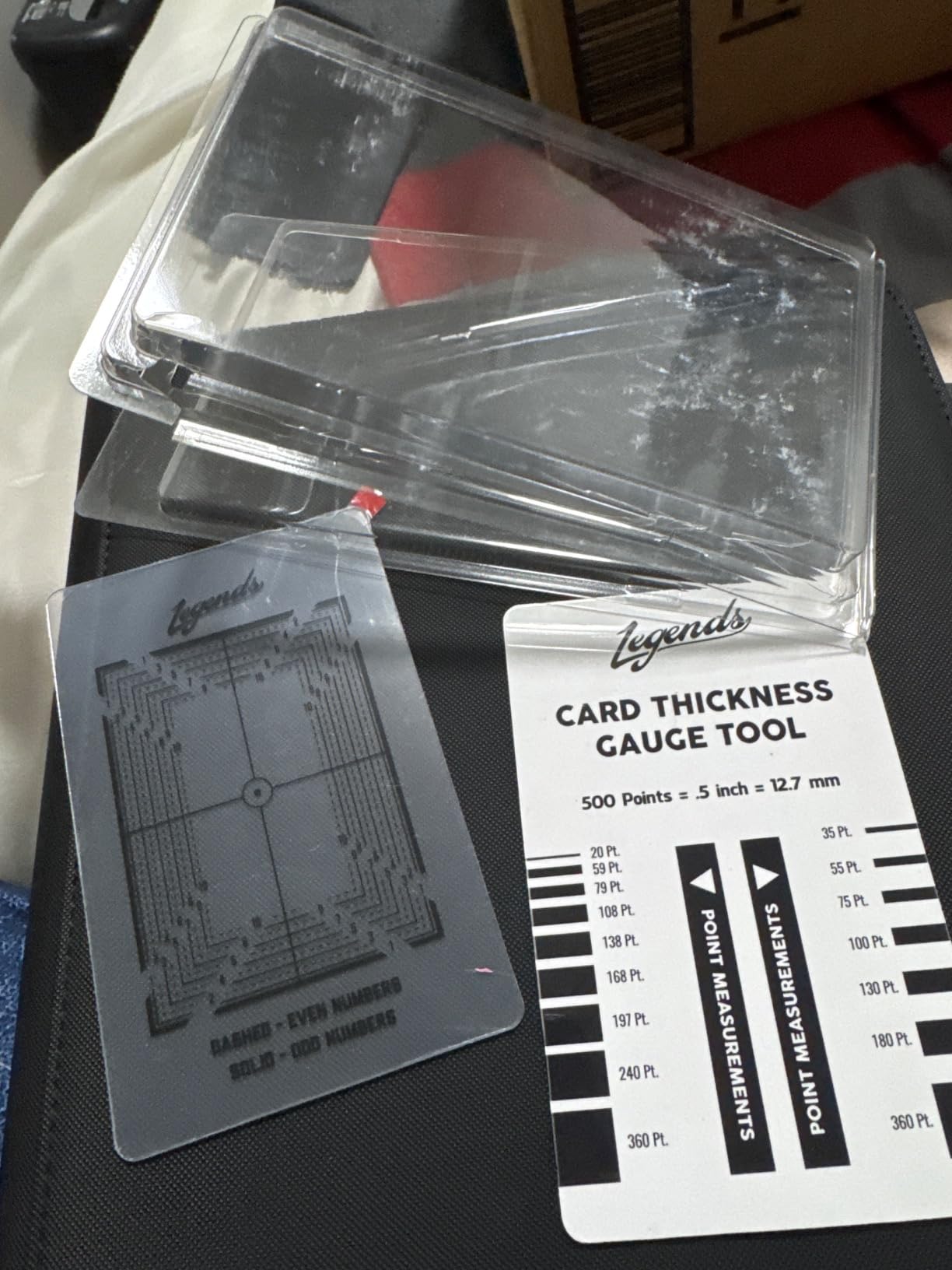 Legends Card Grading Centering Tool with Legends Card Thickness Gauge Tool and Cleaning Cloth Kit Material for PSA - BGS - Graded Card Submissions Card Center Tool customer photo 1