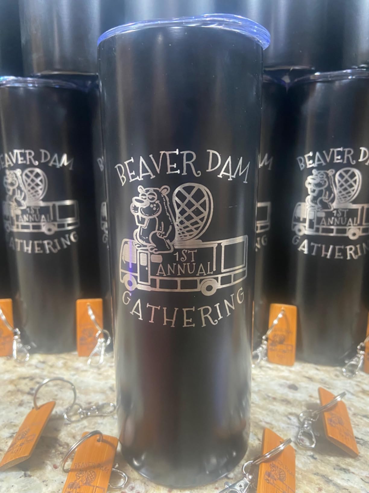 YOUKE OLA 16 Pack Stainless Steel Skinny Tumblers Straight Double Wall Insulated Tumbler Bulk with Lid and Straw for, DIY Gift, 20oz Black customer photo 1