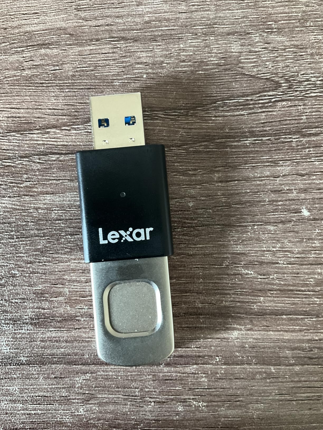 Lexar 128GB JumpDrive Fingerprint F35 PRO USB 3.2 Gen 1 Flash Drive, Up to 400/300 MB/s Read/Write, Storage Expansion and Backup, 256-bit AES & Fingerprint Encryption customer photo 1