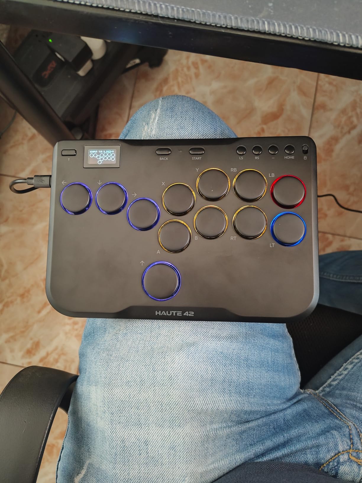JZW-Shop Haute42 Arcade Stick P12, All-Button Arcade Controller for Switch, PC, PS4, PS3, Steam Deck, Arcade Fight Stick with Turbo & Custom RGB, Supports Hot-Swap & SOCD customer photo 1