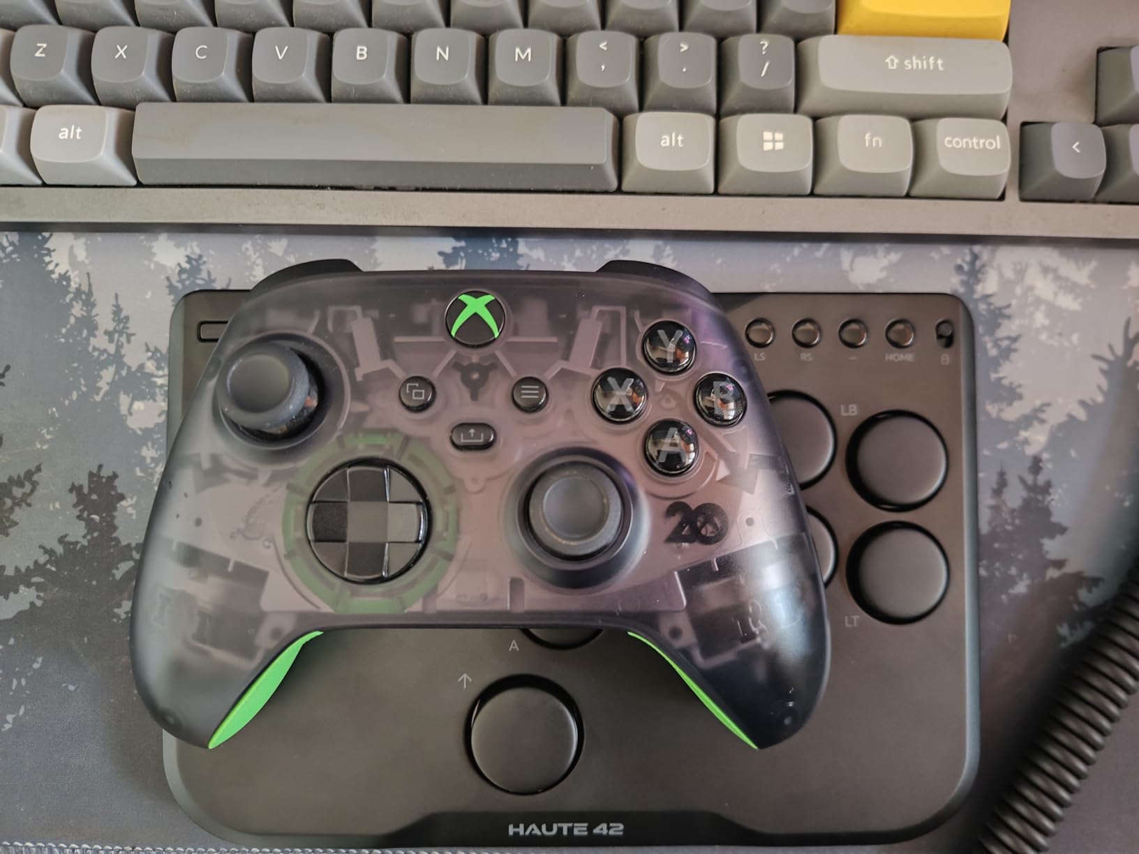 JZW-Shop Haute42 Arcade Stick P12, All-Button Arcade Controller for Switch, PC, PS4, PS3, Steam Deck, Arcade Fight Stick with Turbo & Custom RGB, Supports Hot-Swap & SOCD customer photo 2