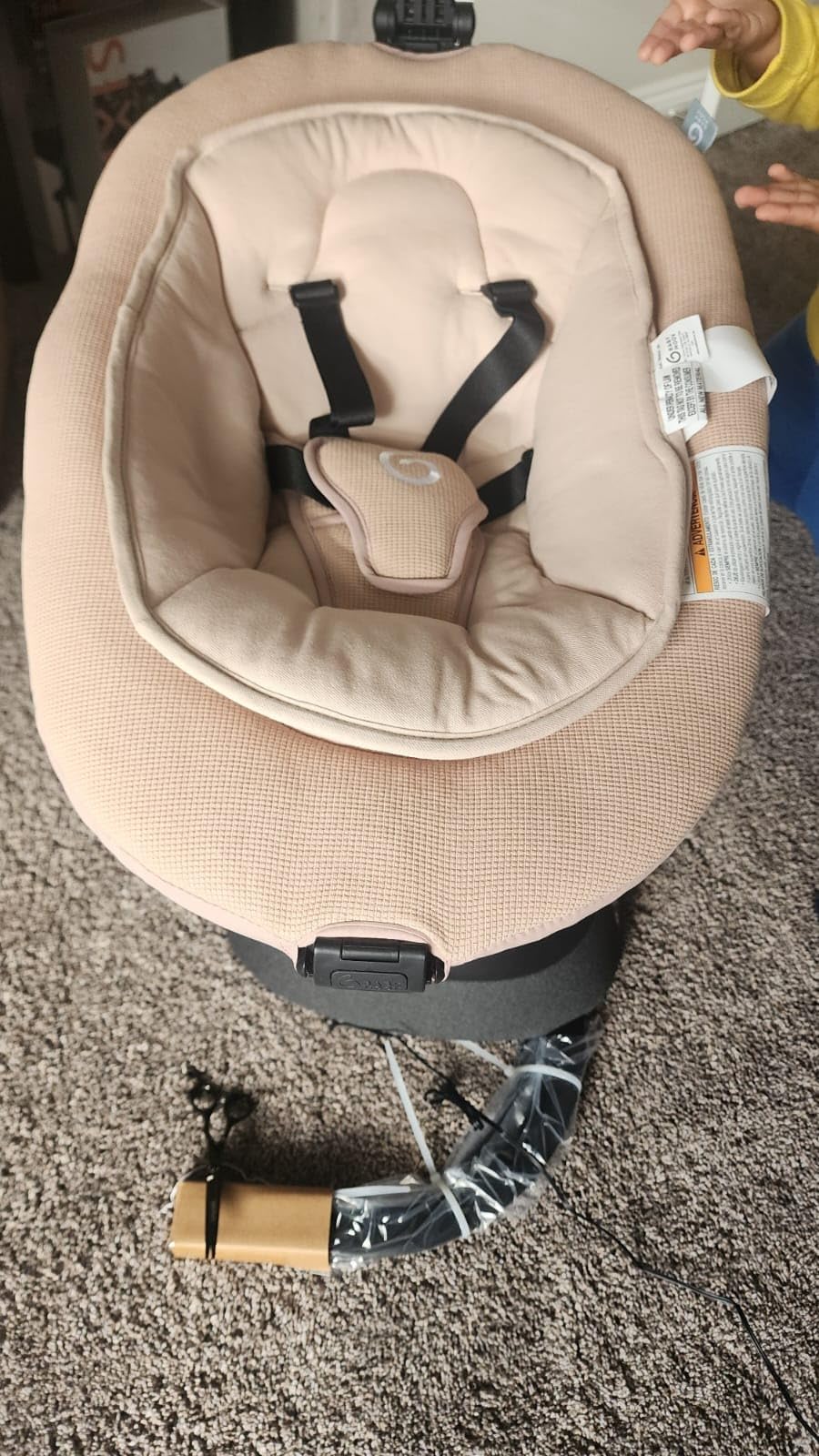 Babymoov Swoon Evolution Smart Electric Baby Swing, Bluetooth-Connected, 8 Motions, 360 Reclining Seat, Music Streaming, Voice Recording, Personalized Lullabies, Mobile App Control, Infant Included customer photo 2