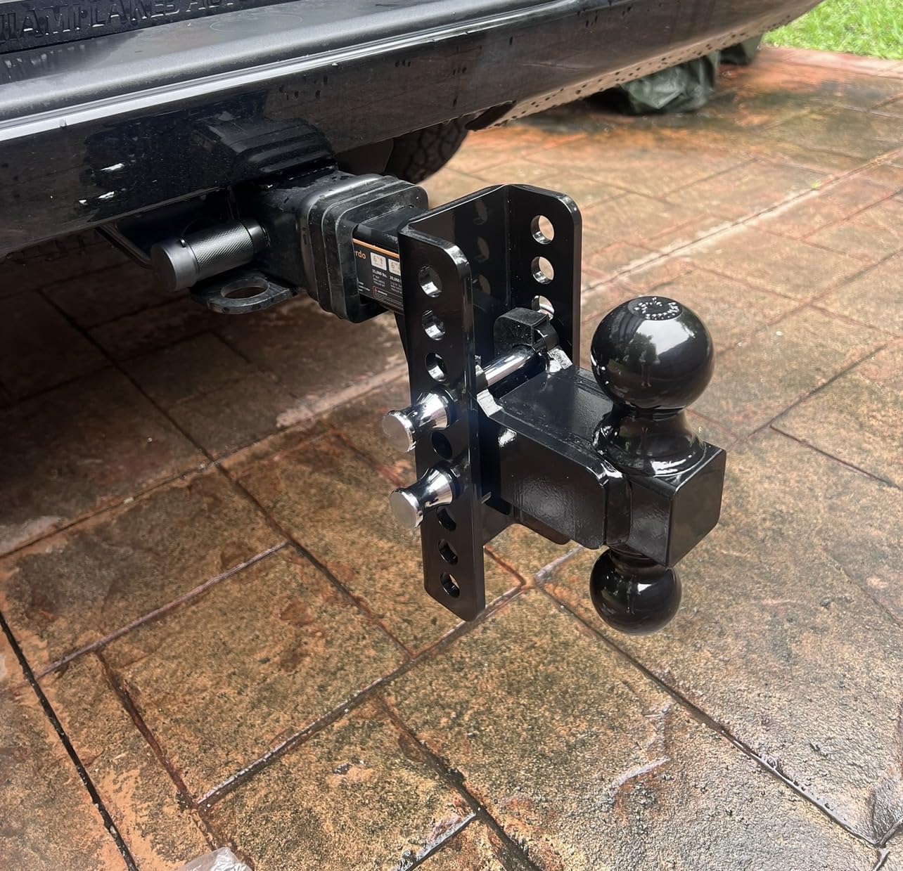 Adjustable Trailer Hitch - Drop Hitch with 2 inch Receiver - 6inch Drop/Rise, 2