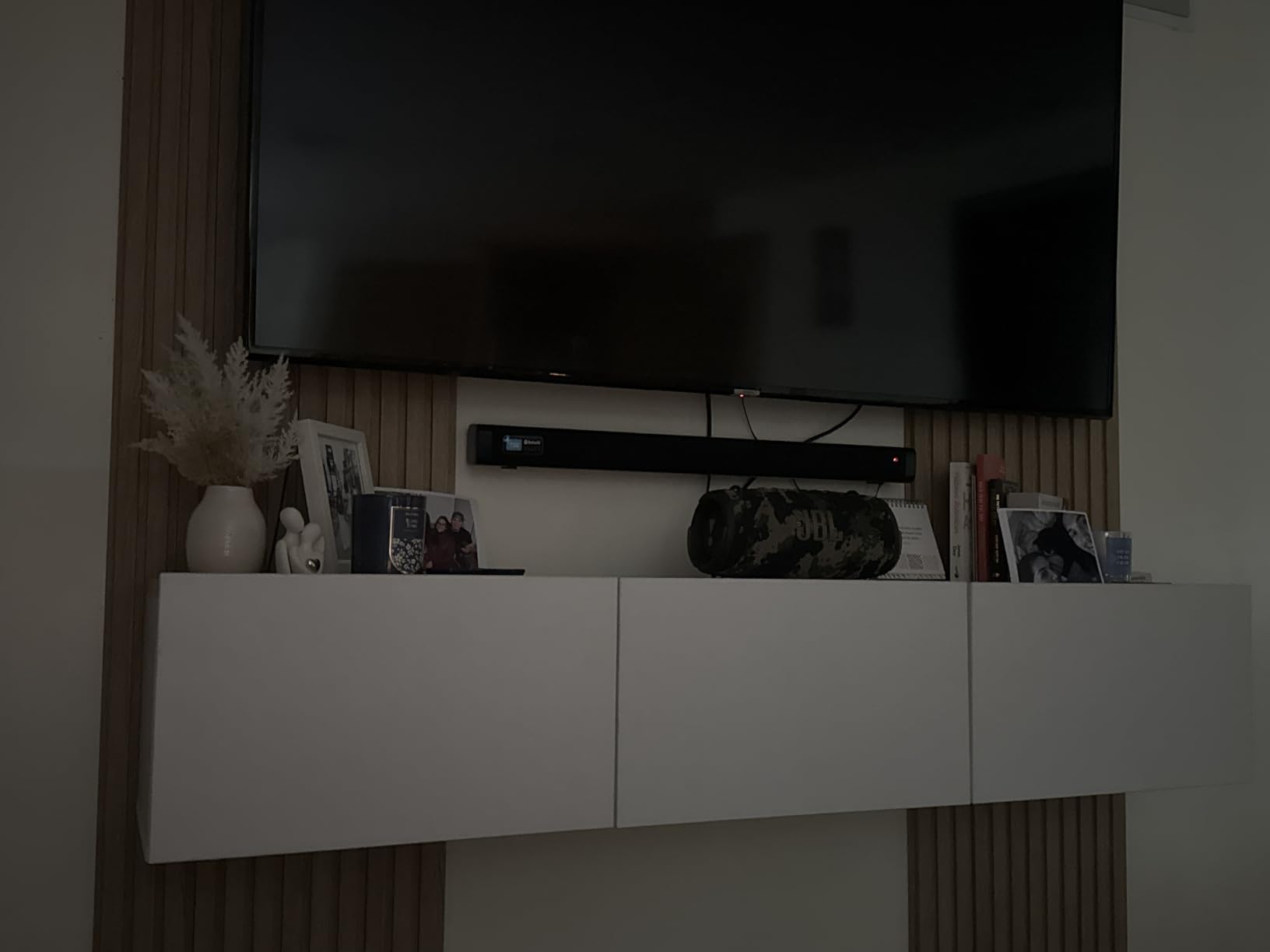 Atelier Mobili TV Stands for Living Room, TV Stand up to 75 inch TV, Floating TV Stand Wall Mounted, Floating Entertainment Center, Floating Shelf for Under TV, Oak Entertainment Center customer photo 1