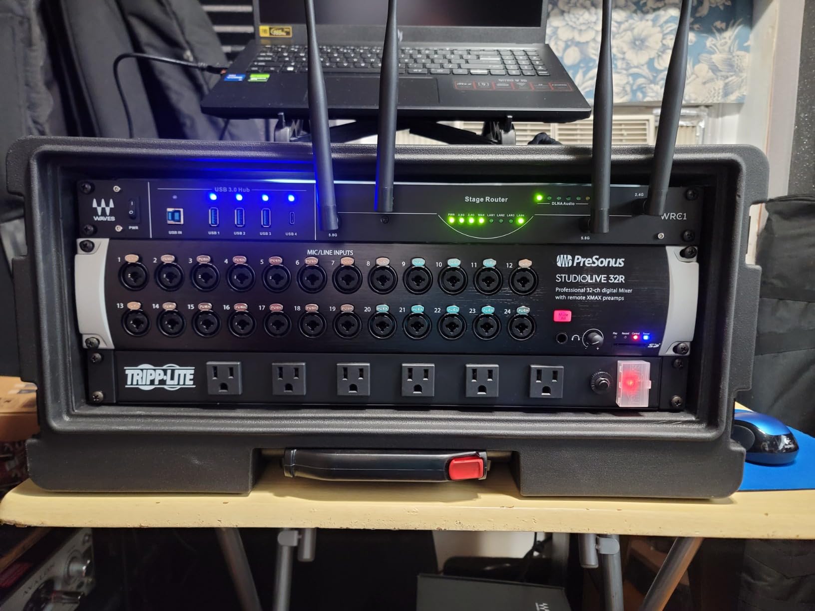 K7 Laptop Stand, Foldable Portable Laptop Stand, Black, Lightweight Ergonomic Laptop Riser for Desk for Laptops universal fit, one Step for Open & Close Design, Compact for Travel, Office, Home, Library customer photo 1