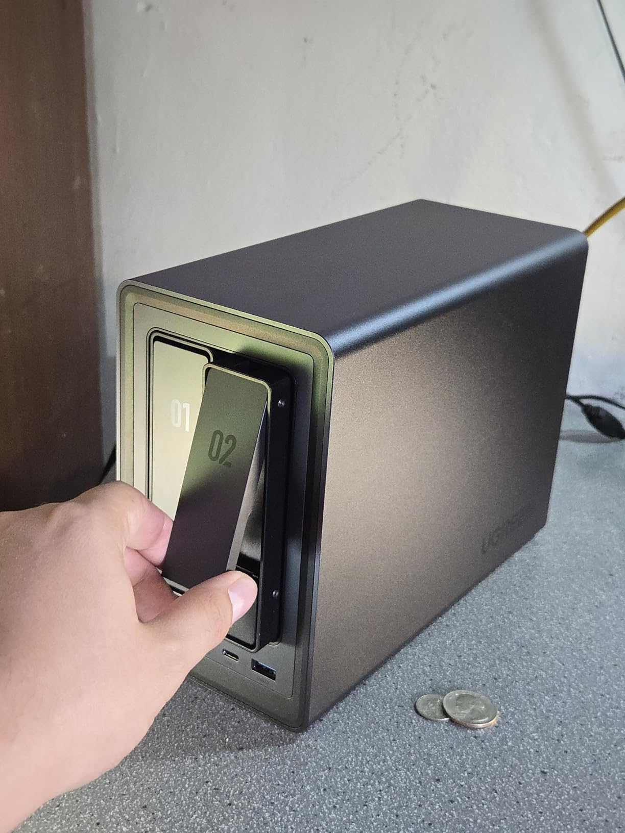 UGREEN NAS DXP2800 2-Bay Desktop All-Round NASync Ideal for Small Team, Enthusiasts, Intel N100 Quad-core CPU, 8GB DDR5 RAM, 2.5GbE, 2X M.2 NVMe Slots, 4K HDMI, Network Attached Storage (Diskless) customer photo 2