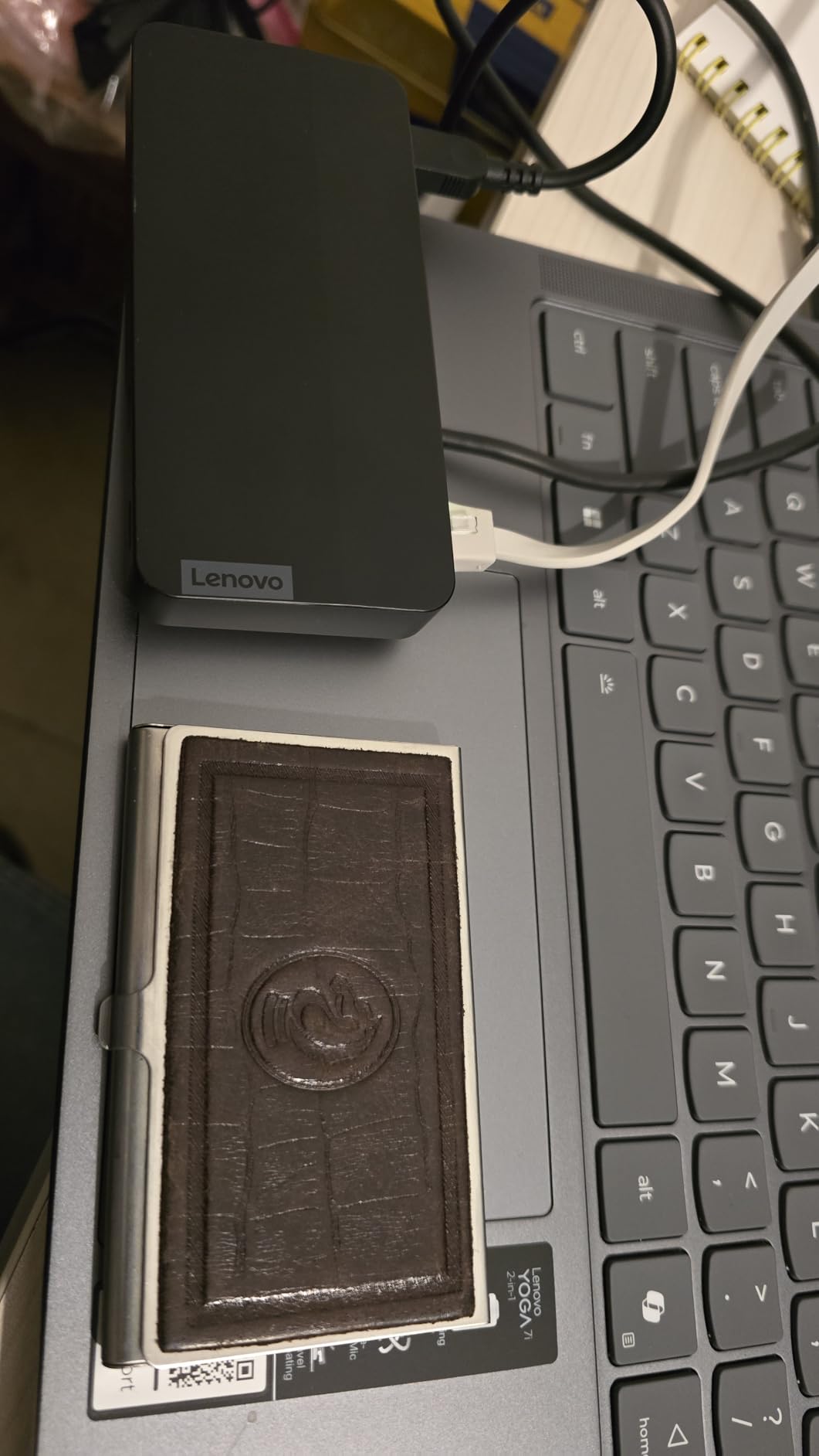 Lenovo USB-C Dual Display Travel Dock - 7 Ports, Integrated USB-C Cable, Universal Compatibility, Dual Displays at 4K - Black customer photo 1