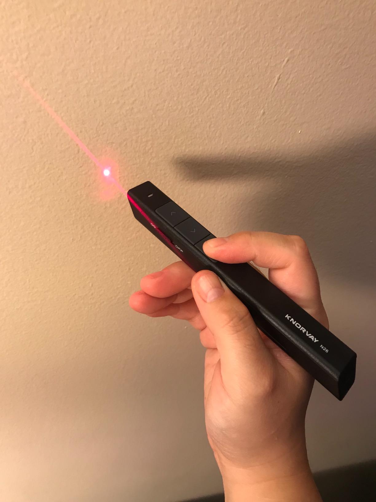 Norwii N26 Wireless Presentation Clicker, Presentation Remote, PowerPoint Clicker with Pointer for PowerPoint Presentations, Power Point Clicker Wireless Presenter Remote - Pink customer photo 2