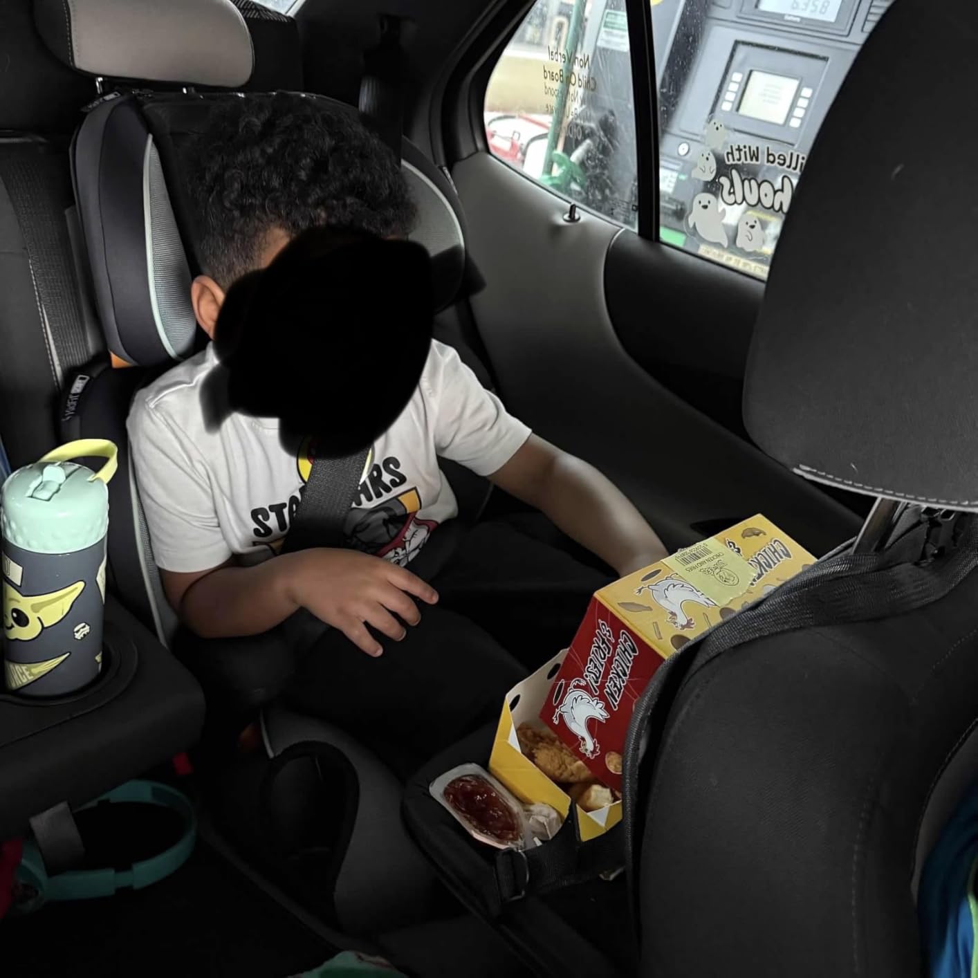 Car Backseat Organizer with Table Tray(2-Pack) 9 Storage Pockets Backseat Car Organizer and storage with Tablet Holder, Kick Mats Back Seat Cover for Kids family Road Trip Essentials Travel customer photo 1