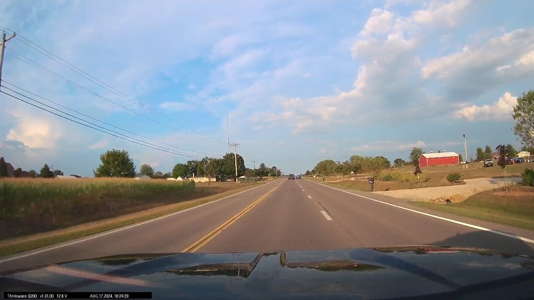 THINKWARE Q200 Dash Cam Car Dashboard Camera, WiFi, WDR, Speed Red Light Alerts, ADAS, 256GB Max, Parking Monitor, Night Vision (32GB MicroSD, 12V Cigar, Hardwiring Cable) (2CH Front & Rear) customer photo 1