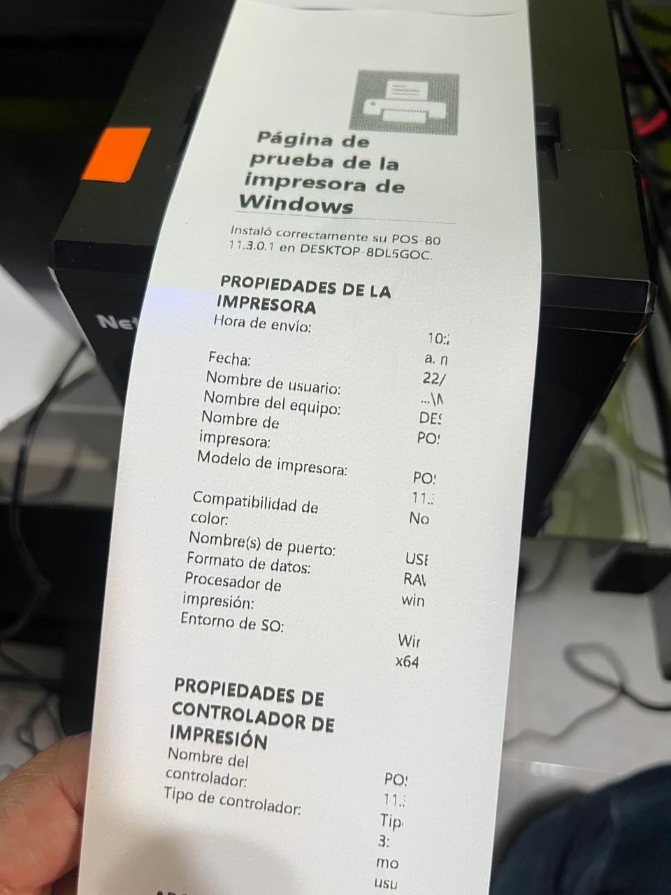 NetumScan USB POS Receipt Printer, 80mm Thermal Receipt Printer with Auto Cutter Cash Drawer, 300mm/s, Model 8360 customer photo 2