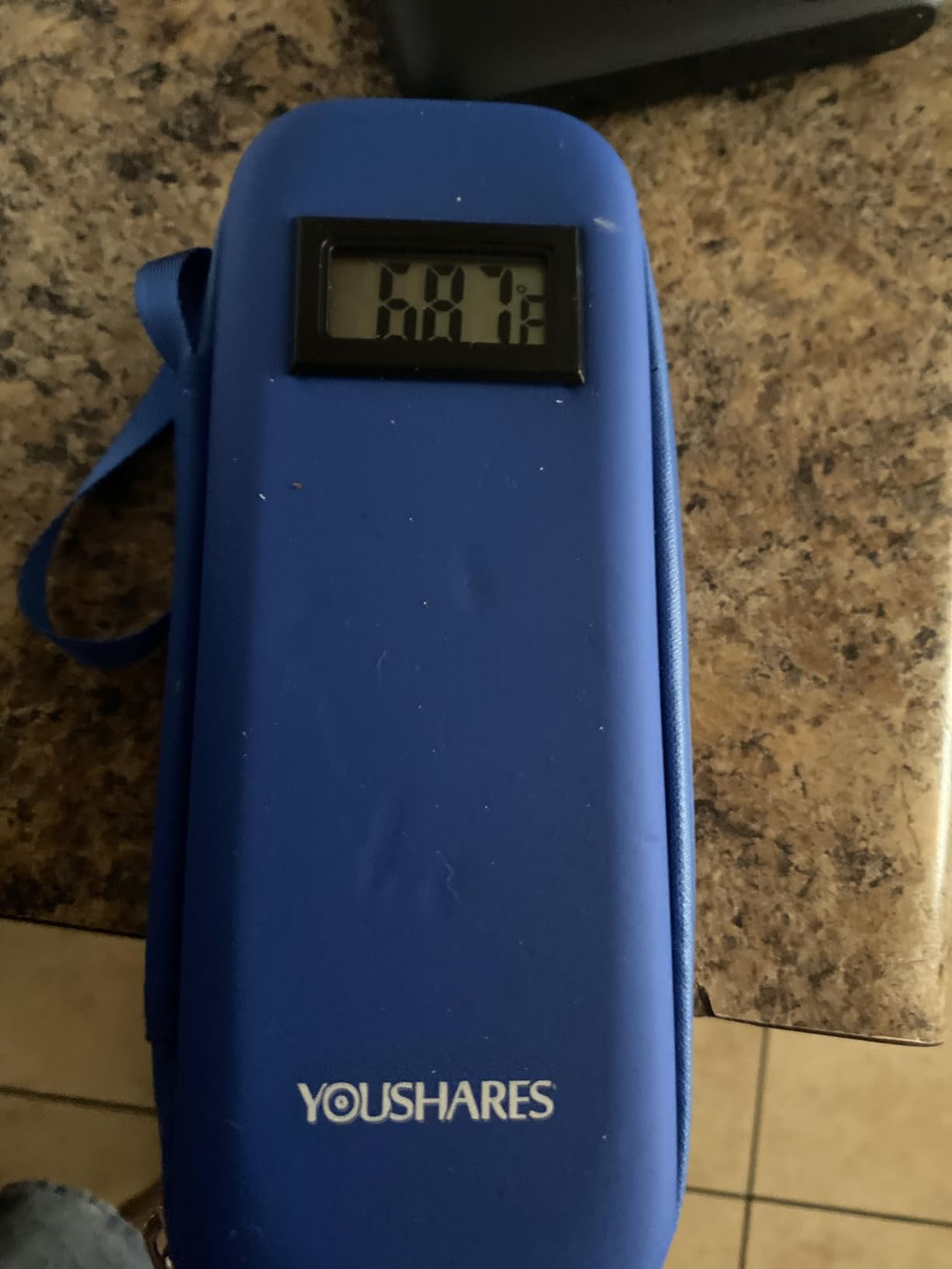 YOUSHARES Insulin Cooler Travel Case with Temperature Display - Refrigerated Medicine Cooling Bag with 2 TSA Approved Ice Pack, Medication Pen Diabetic Supplies Organizer for Trip and Daily customer photo 1