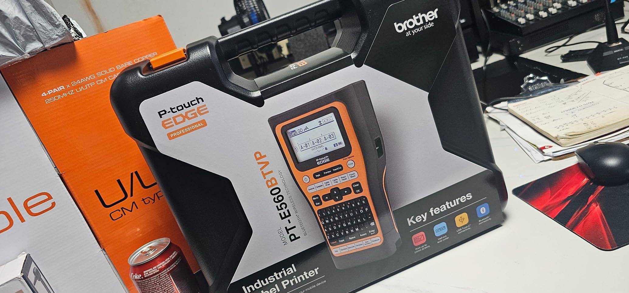 Brother PT-E560BTVP P-Touch Edge Handheld Industrial Label Printer with Bluetooth and Dual auto-Cutter (up to 24mm Labels) customer photo 2