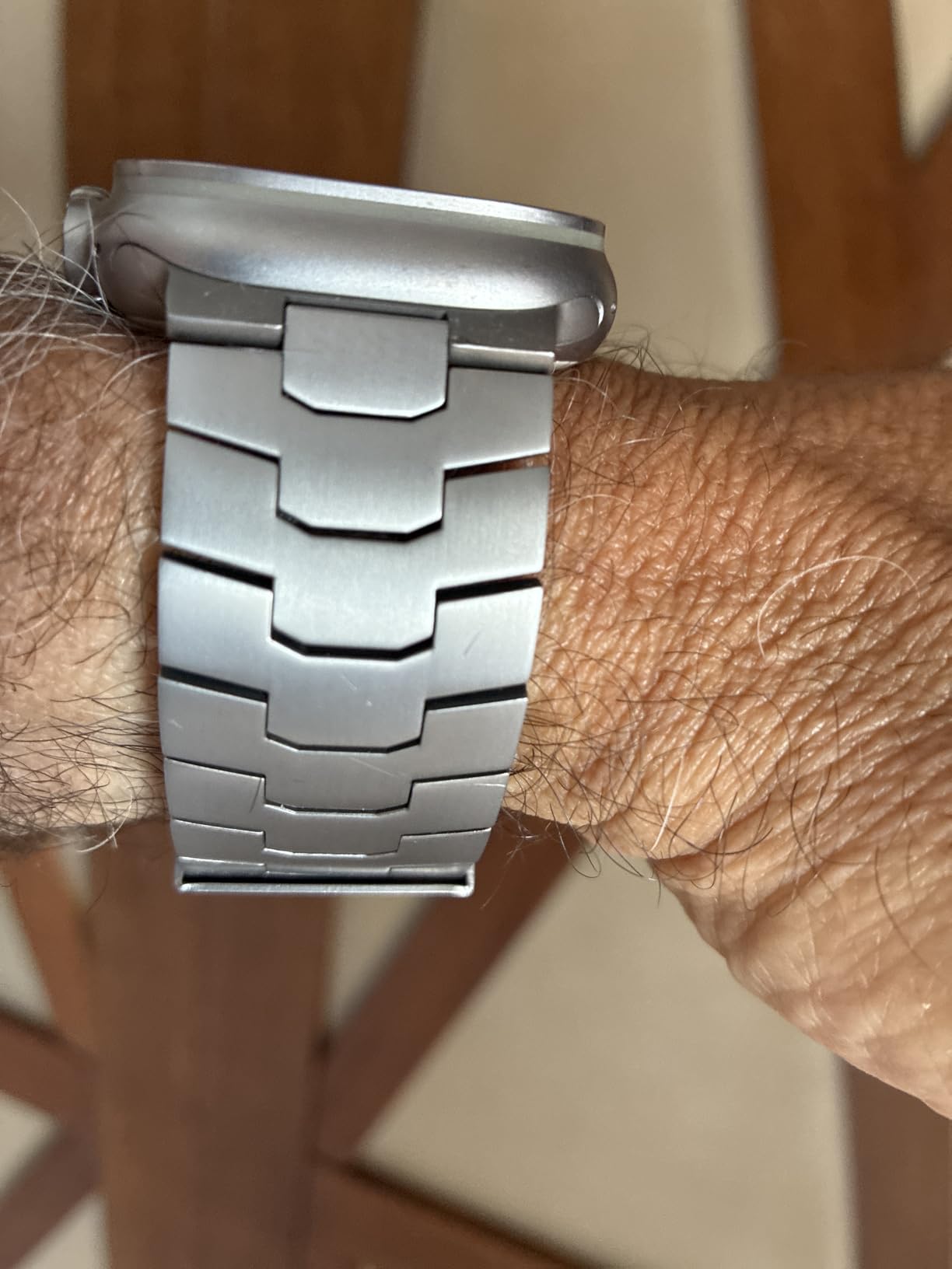 Titanium Watch Band AGIS01- Fits Apple Watch ULTRA 3/2/1 (49mm) - Adjustable Titanium Apple Watch Band with DLC Coating, Lightweight & Durable Strap for Men - Premium Color Matching Band customer photo 2