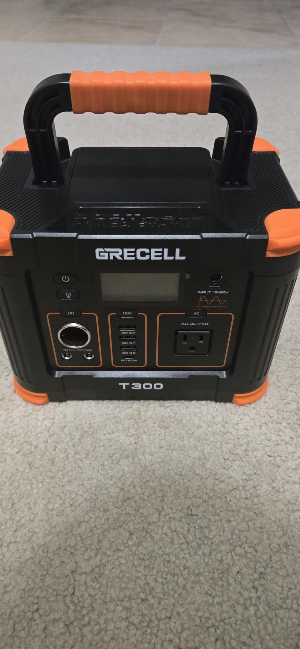 GRECELL Portable Power Station 300W (Peak 600W),GRECELL 288Wh Solar Generator with 60W USB-C PD Output, 110V Pure Sine Wave AC Outlet Backup Lithium Battery for Outdoors Camping Travel RVs customer photo 1