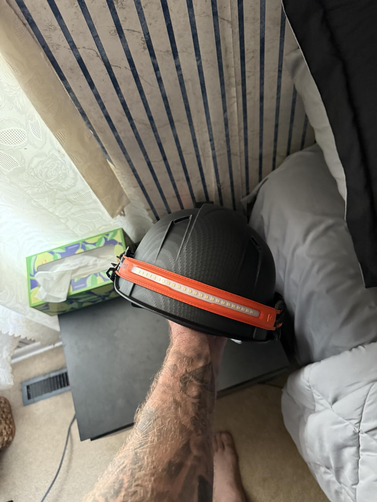 Klein Tools 56308 Rechargeable Headlamp with Strap, 575 Lumens, Wide-Beam LED, All-On or Direct Focus Modes customer photo 2