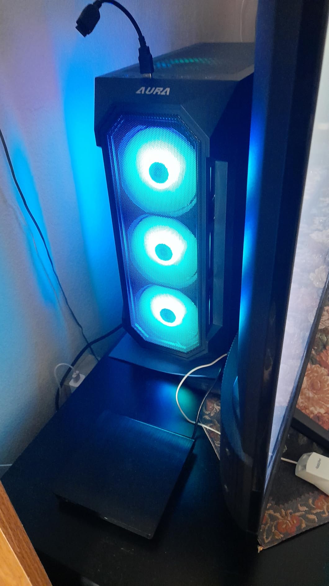 GAMDIAS ATX Mid Tower Gaming Computer PC Case Tempered Glass, Built-in 4X 120mm ARGB Case Fans, Front Airflow Mesh, Up to 6x120mm Fans, 340mm GPU/VGA, 360mm AIO/Radiator, 160mm CPU Cooler customer photo 1