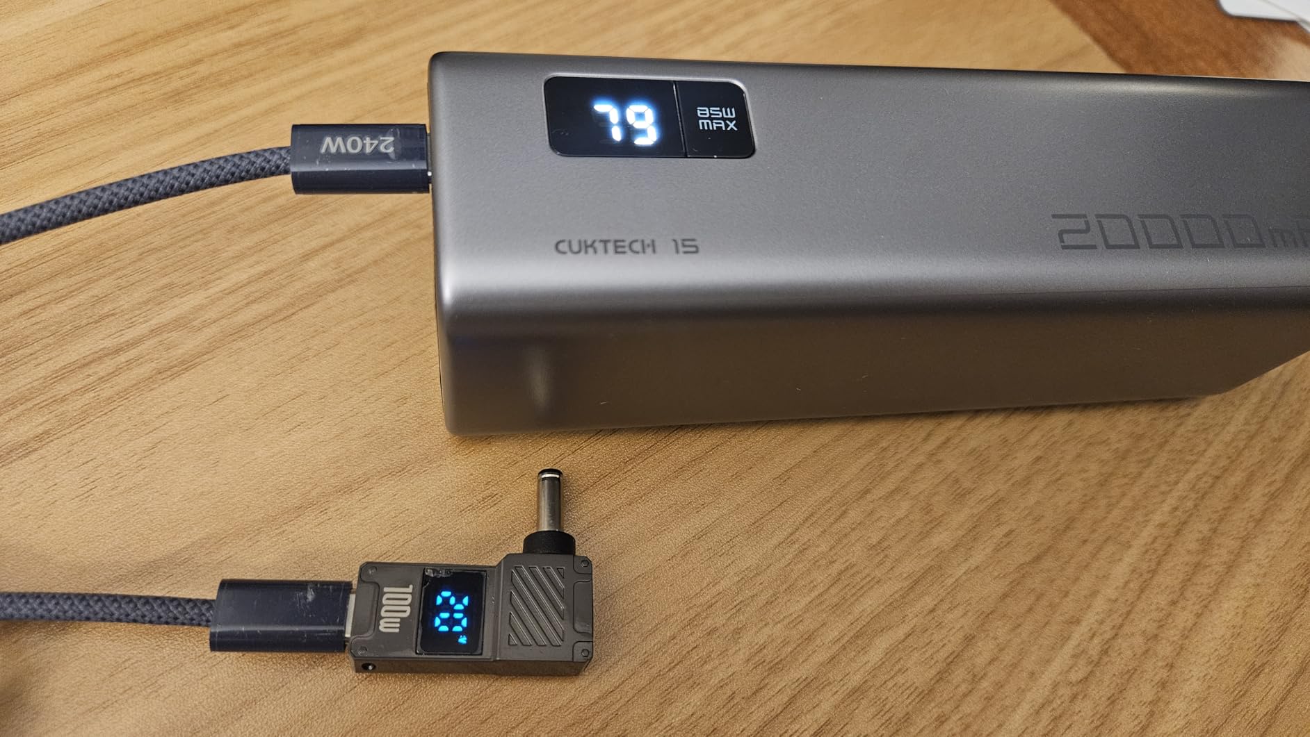 CUKTECH 15 SE Power Bank 20000mAh 65W Laptop Charger, 3-Port USB C Portable Charger customer photo 1