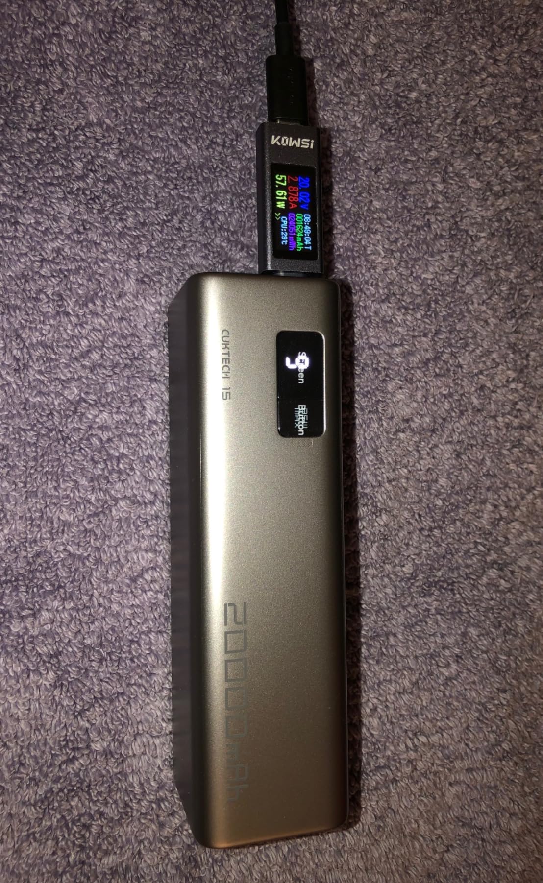 CUKTECH 15 SE Power Bank 20000mAh 65W Laptop Charger, 3-Port USB C Portable Charger customer photo 2