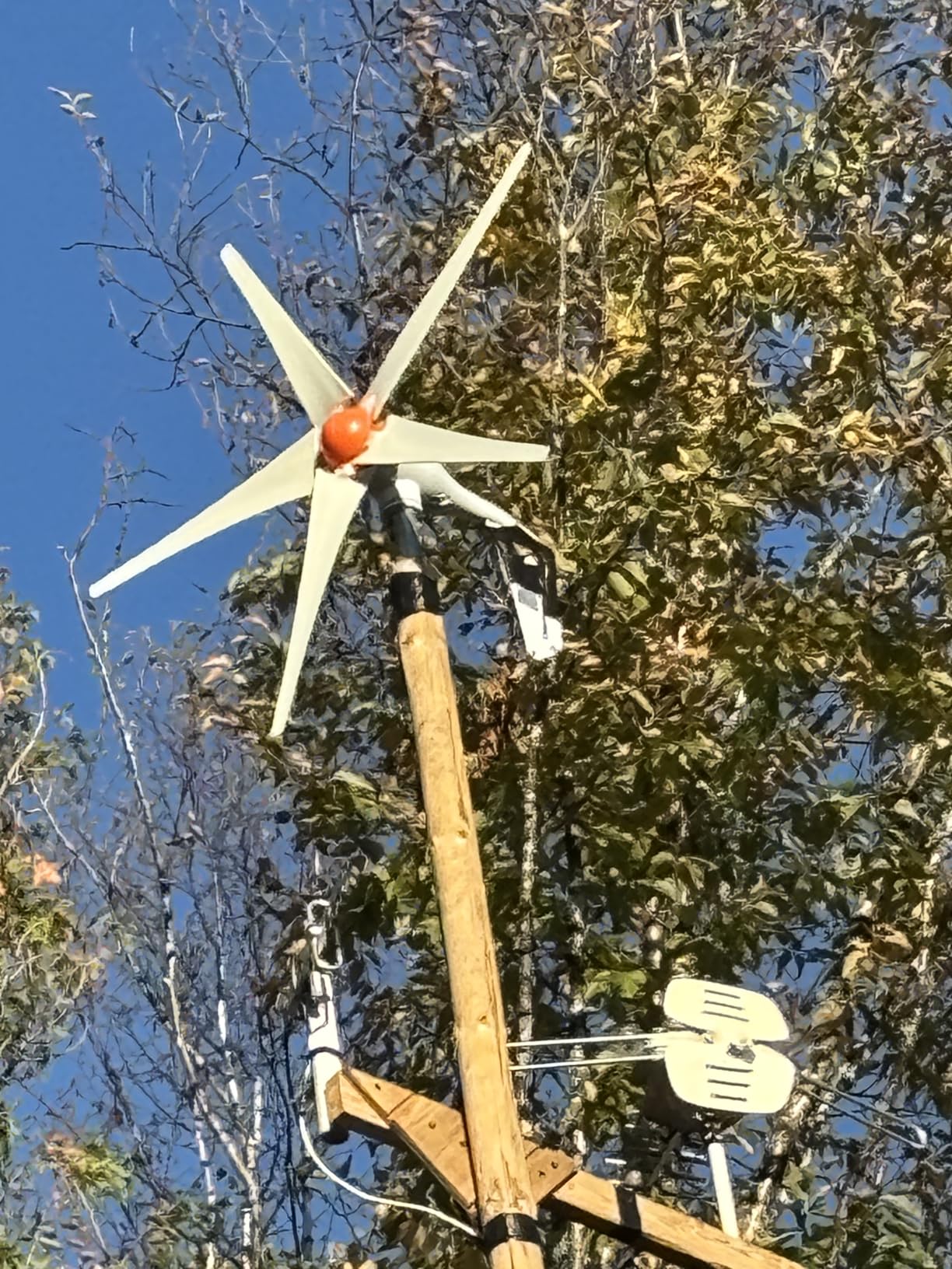 VEVOR 500W Wind Turbine Generator, 12V Wind Turbine Kit, 5-Blade Wind Power Generator with MPPT Controller, Adjustable Windward Direction & 2.5m/s Start Wind Speed, Suitable for Home, Farm, RVs, Boats customer photo 1