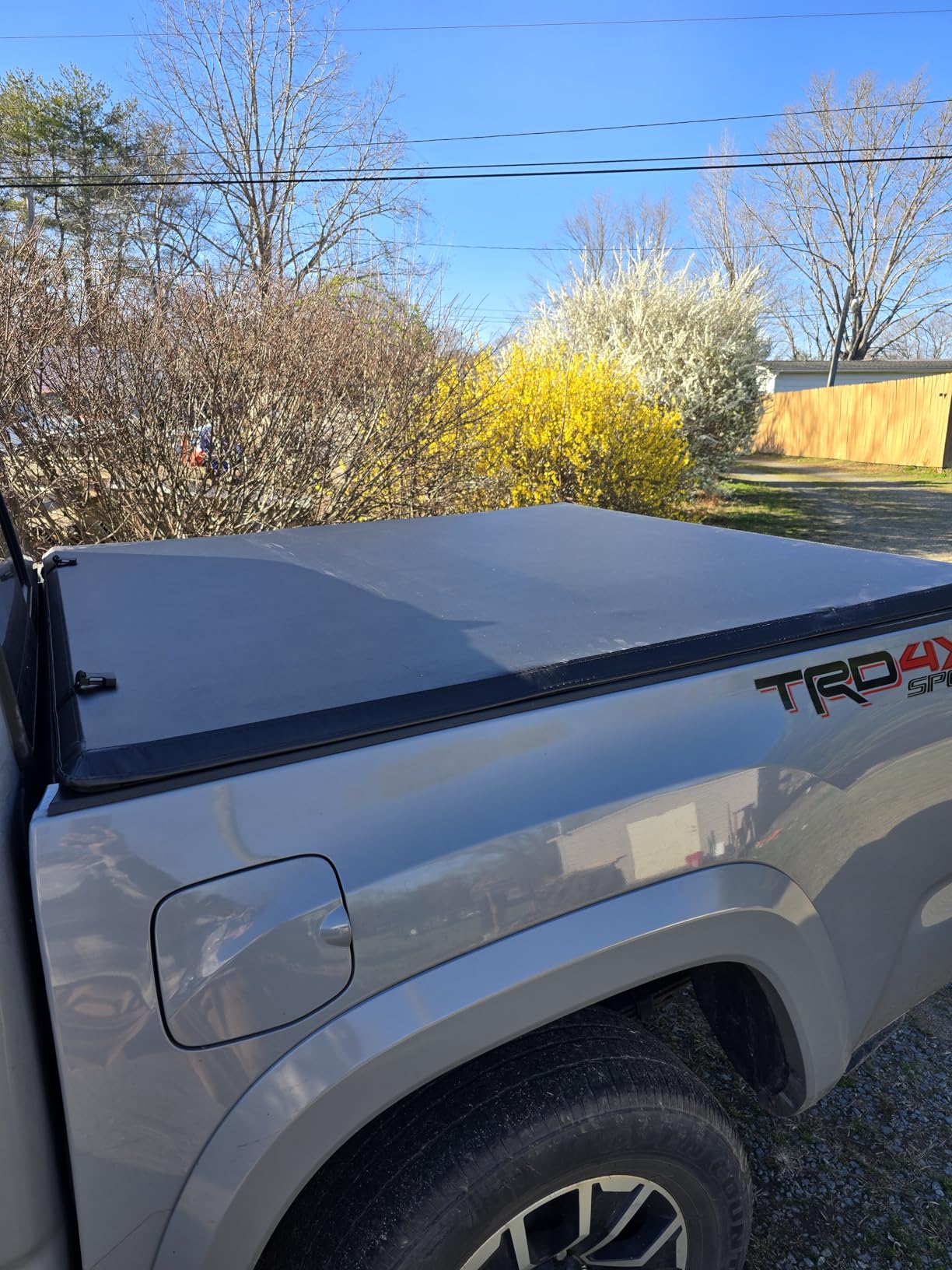 OEDRO Soft Tri-fold Truck Bed Tonneau Cover Compatible with Toyota Tacoma 2024 2025 2026 with 5ft Bed, with Track Rail System (Excl. Trail) customer photo 1