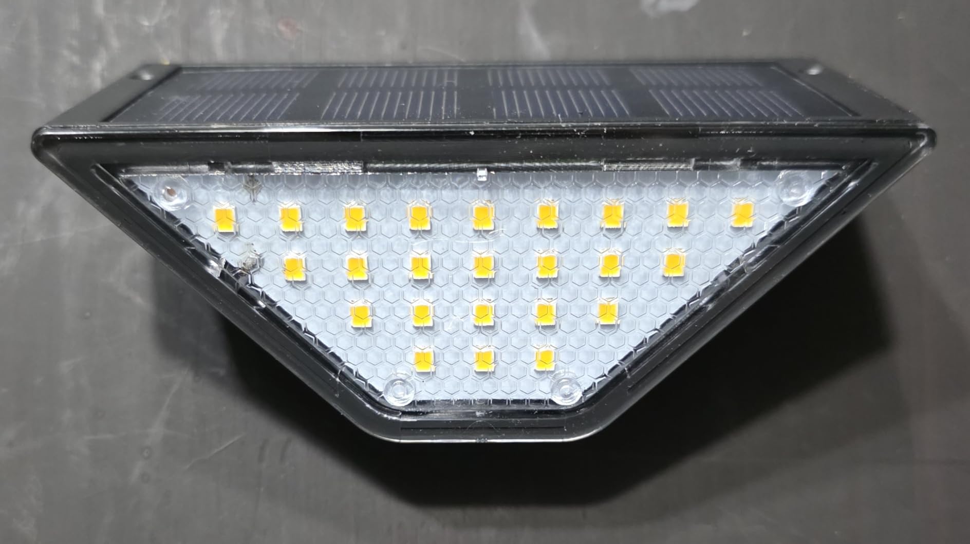 6 Pack Solar Step Lights for Outside, 24 LEDs Solar Stair Lights Waterproof IP65, Solar Deck Lights Outdoor Decor for Garden, Porch, Pathway, Patio, Fence, Balcony (Warm White) customer photo 1