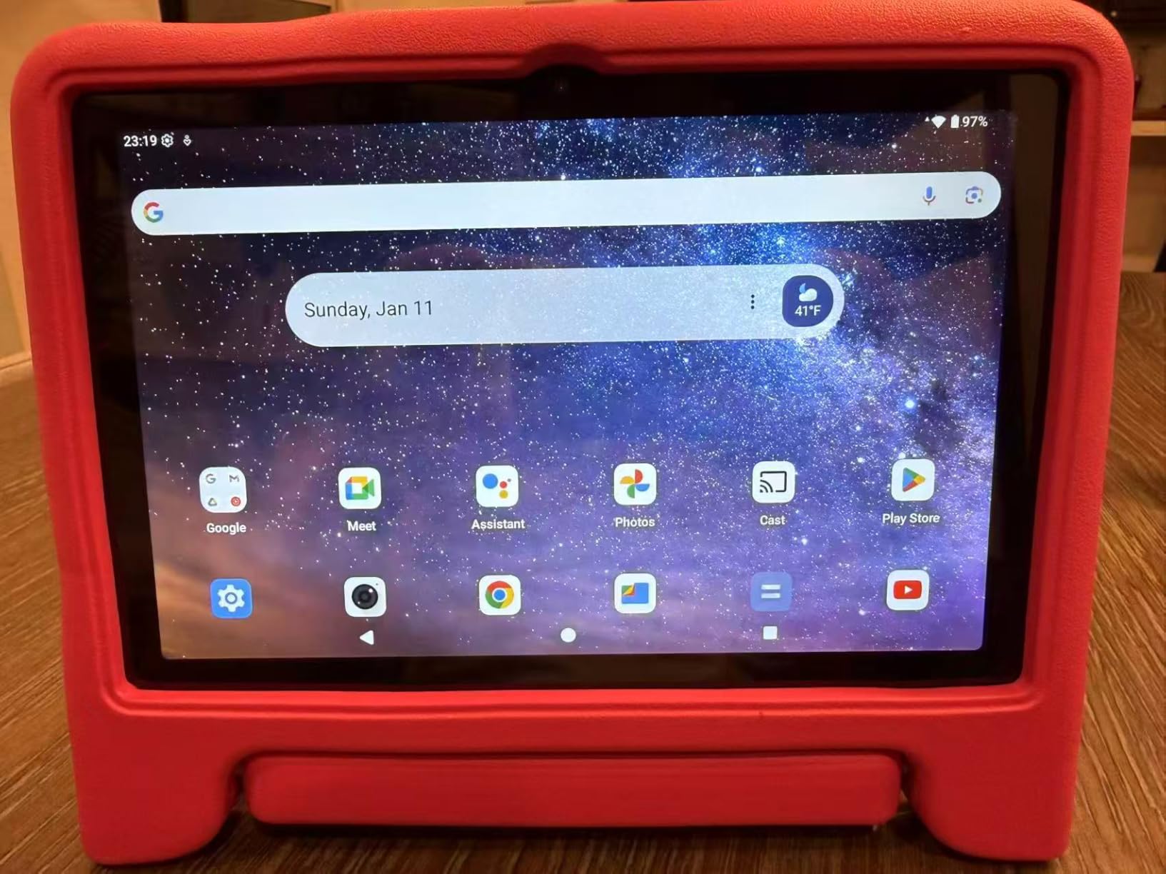 Android 15 Kids Tablet, 2025 Upgraded 10.1 Inch Tablets with Octa-core Processor, 6000mAh Battery, Kid Space, Parental Control, Pre-Loaded Kids Apps, 2.4/5GHZ Dual WiFi, Case Included, Red customer photo 2