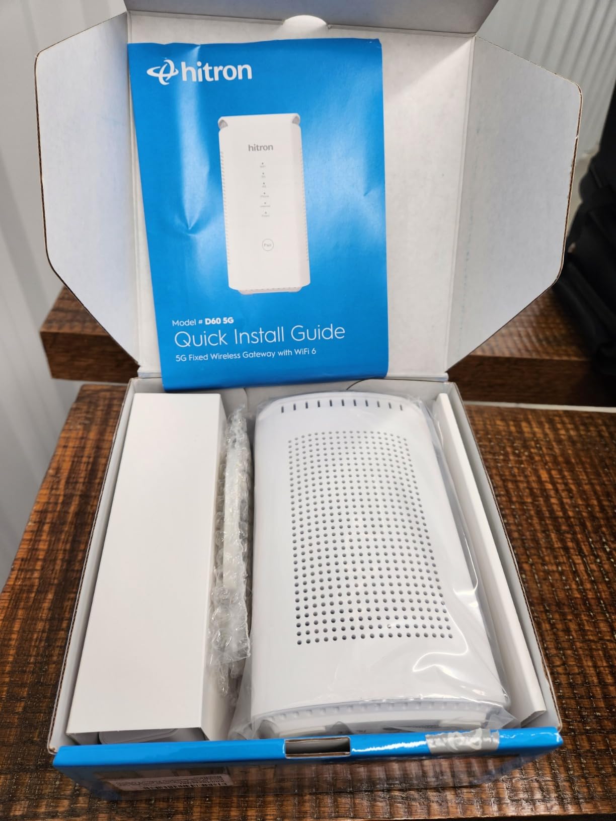 Hitron D60 5G Cellular Router with Sim Card Slot | AX3000 WiFi 6 Router with Mesh WiFi | Certified with T-Mobile, AT&T, US Cellular | Nano SIM, eSIM for Dual Failover Capability customer photo 1