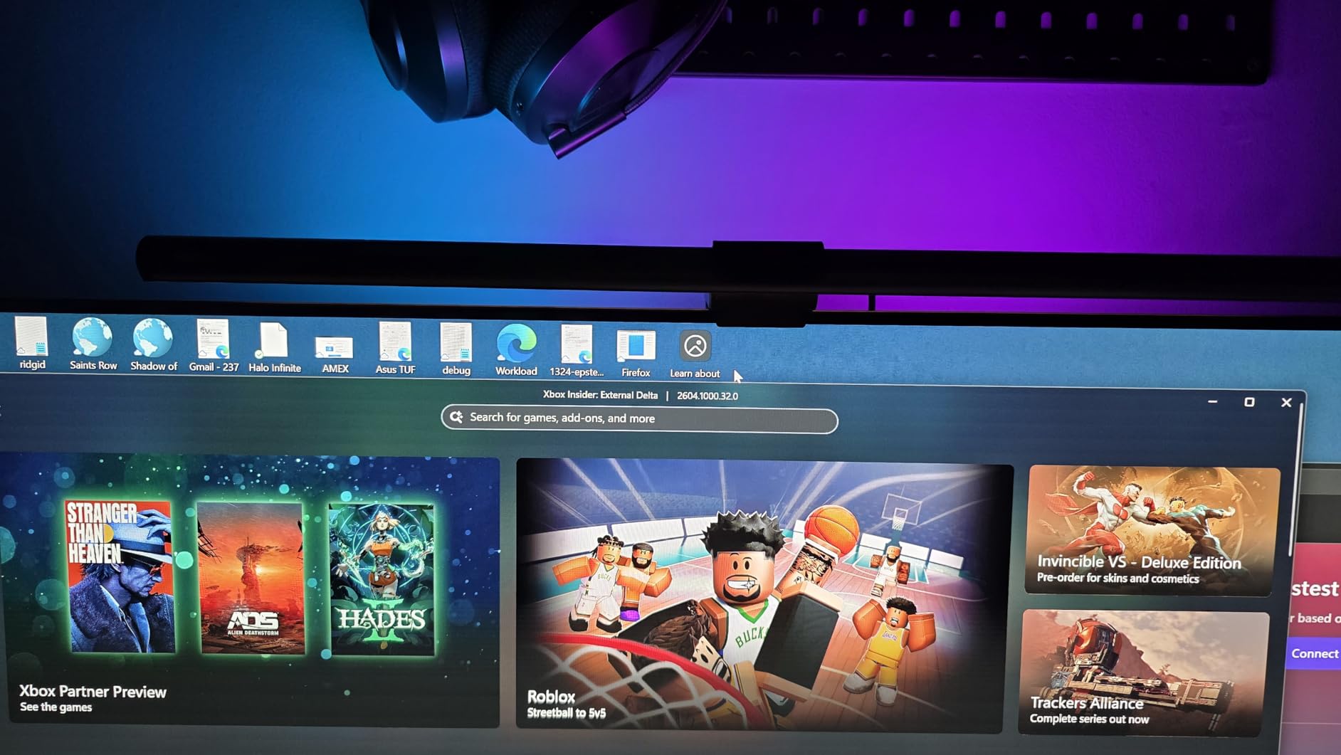 Quntis RGB Pro+ Monitor Light Bar with Remote, 15 Modes Gaming Backlight, 4 Colors & Brightness Dimmable Fronlight, 20