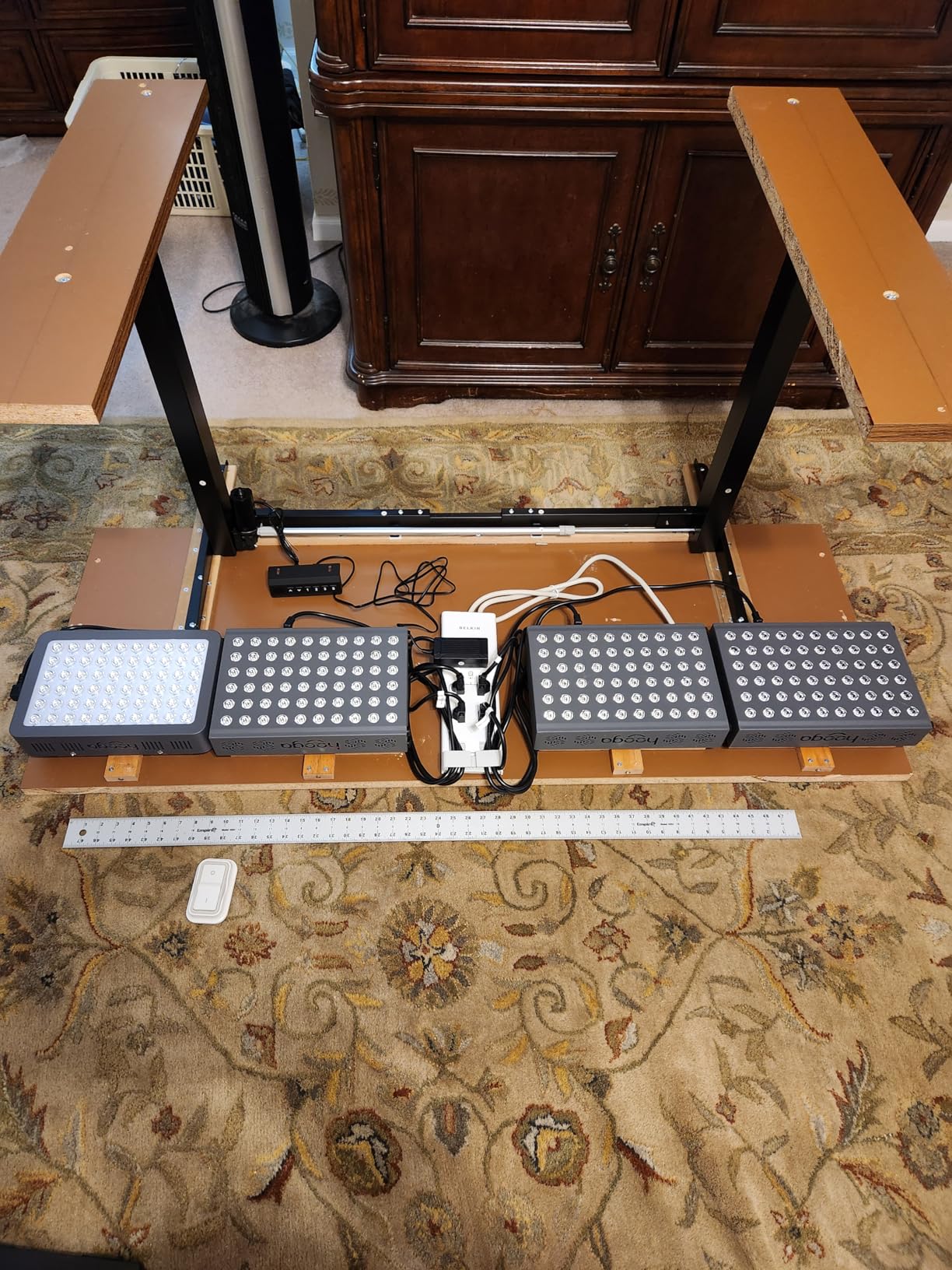 Electric Standing Desk Frame Workstation, Memory Controller Height Adjustment, Up to 47.2in, Ergonomic Stand Up Desk Base for Home and Office, Black Frame Only customer photo 1