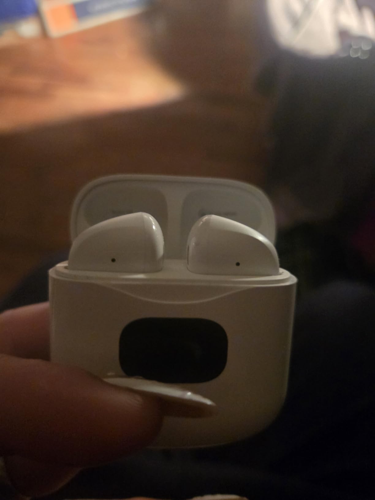 Wireless Earbuds Bluetooth 5.3 Headphones, 40Hrs Playback Stereo Ear Buds with LED Display Charging Case IPX7 Waterproof in-Ear Earphones with Mic for Phone Tablet Laptop Sports, White customer photo 1