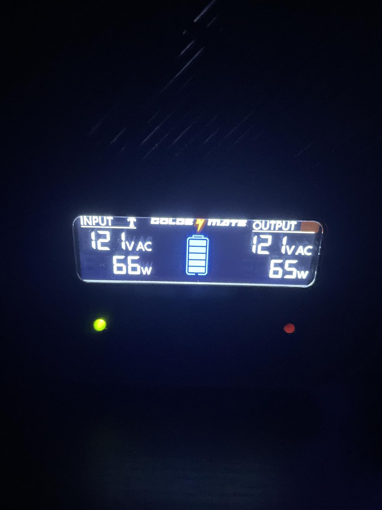 GOLDENMATE 1000VA/600W Lithium UPS Battery Backup and Surge Protector with LiFePO4 Batteries(153.6 Wh), Sinewave UPS System, 10 Years Lifespan, 8-Outlets, LCD Display customer photo 1