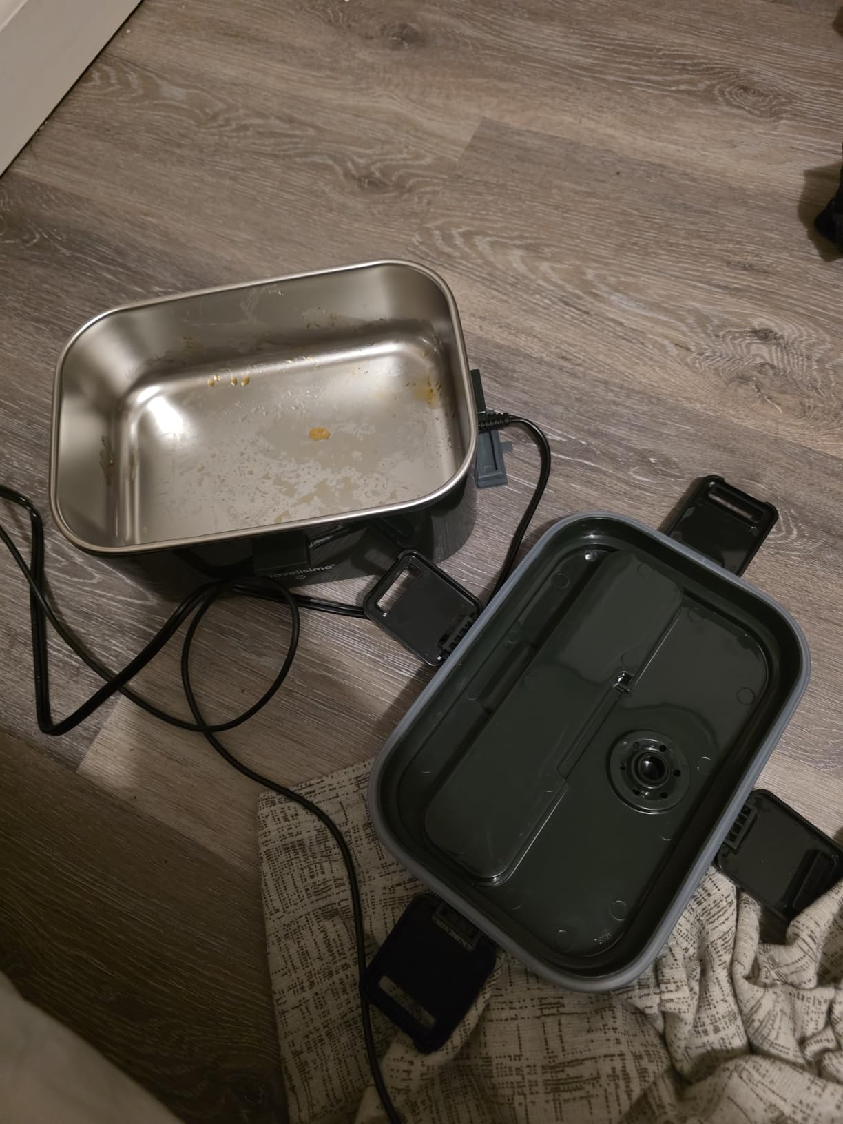 TRAVELISIMO Extra-Large Electric Lunch Box For Adults Holds up to 8 Cups - 100W Heated Lunch Box For Men 1.8L, Portable Food Warmer for Travel & Work, Loncheras Electricas Para Calentar Almuerzo customer photo 1