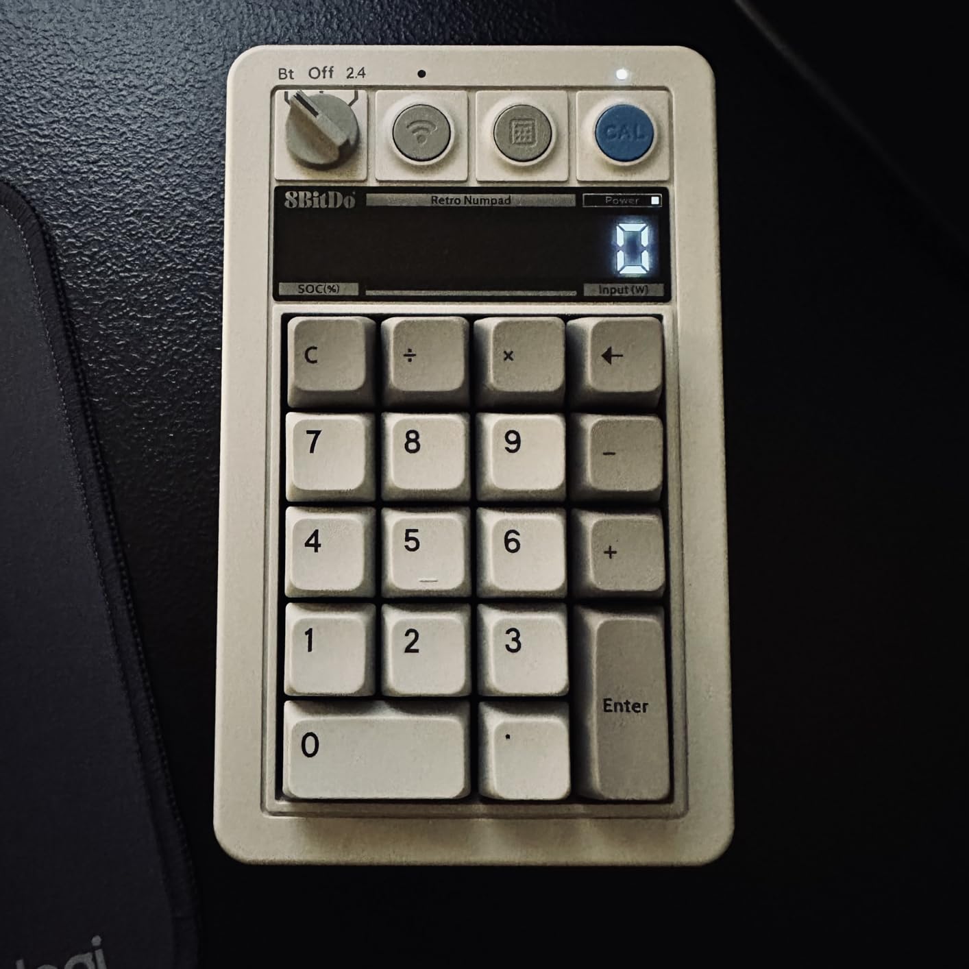 8Bitdo 18 Key Retro Mechanical Numpad, Supports PC & Standard Calculator Mode, Hot-swappable, PC Calculator Shortcut Button, Bluetooth/2.4G/Wired for Windows and Android - M Edition customer photo 1