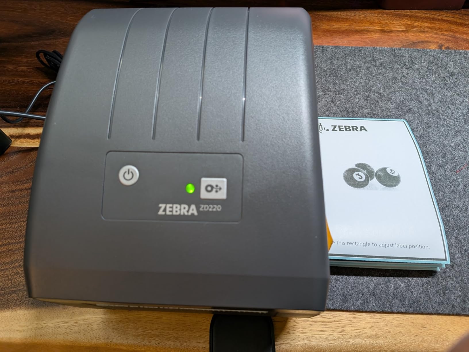 Zebra Label Printer ZD220 Direct Thermal 203 DPI USB Connectivity 4 in Width customer photo 1