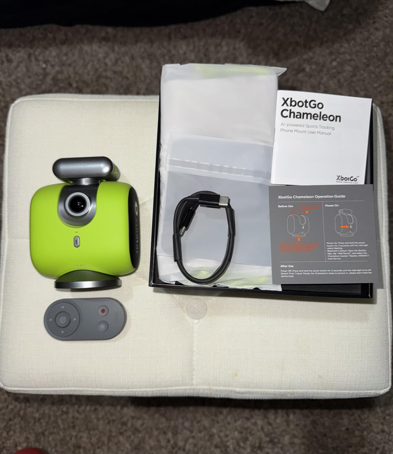 XbotGo Chameleon AI Auto Sports Action Camera - 4K 60FPS Soccer Camera and Basketball Tracking Camera for Team Sports, Live Streaming customer photo 2