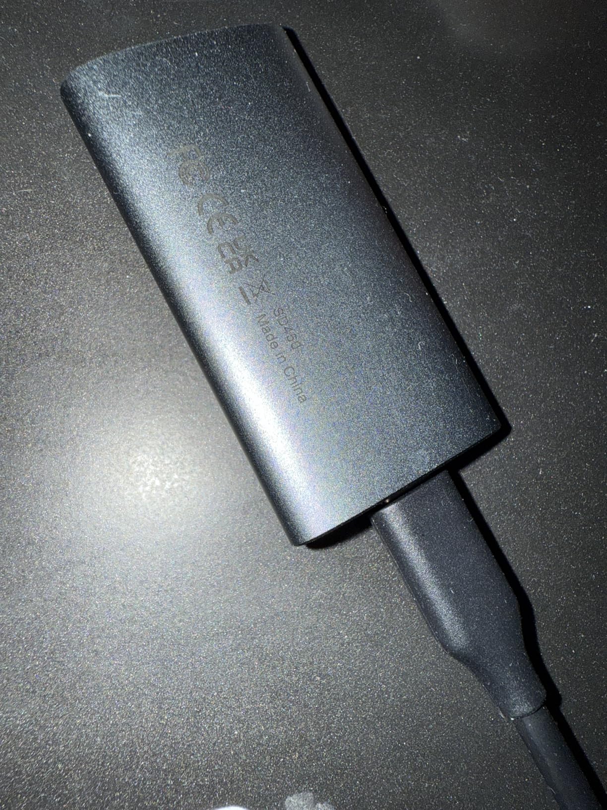 SSK 256GB SSD External Hard Drive, Portable SSD Up to 550MB/s Fast Solid State Drives, External Drive USB 3.2 Gen2 for iPhone 15/Pro, Windows, Mac, Android with LED Light, Trim, SMART Supported customer photo 1