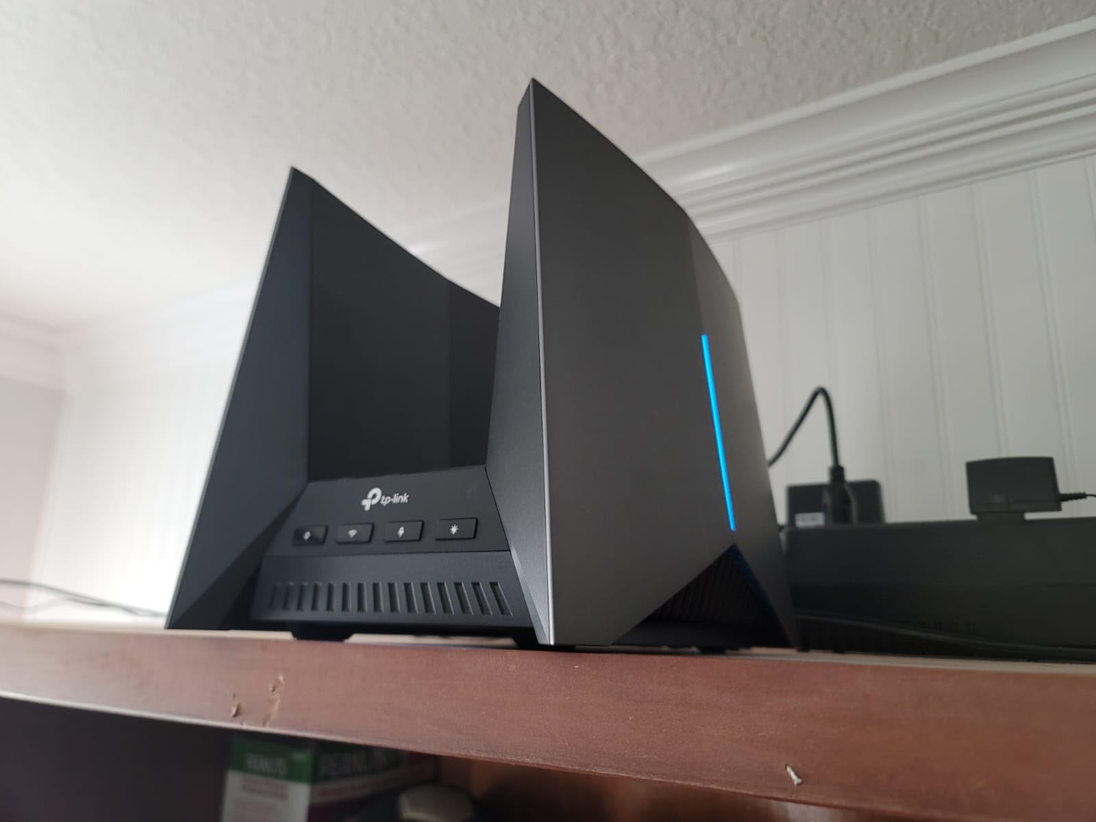 TP-Link Tri-Band BE19000 Wi-Fi 7 Gaming Router Archer GE800 | 12-Stream | 2x10G + 4x2.5G Ports, USB 3.0 | Turbo Acceleration, Dedicated Gaming Port & Panel, RGB Lighting, HomeShield, Free Expert Help customer photo 1