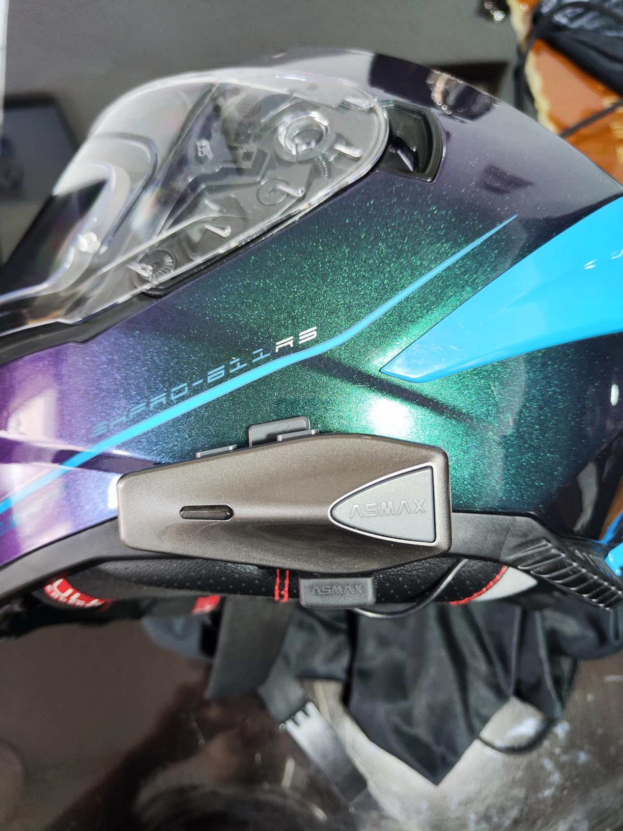 S1 Motorcycle Bluetooth Headset with Smart Voice Control, Mesh Helmet Communication Systems, Noise Cancellation/Waterproof/FM Radio/FOTA Update, 8 Riders Intercom Fit for Snowmobile/Ski, 1 Pack customer photo 1