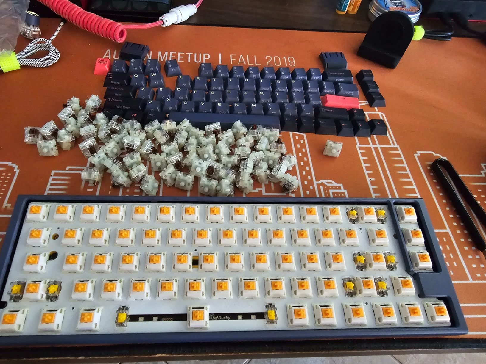 Glorious Fox Linear Mechanical Switches for Mechanical Keyboards: 110 PCS, 3-pin, Transparent for MAX RGB, Pre-Lubed, 45g Force for Gaming and Typing customer photo 1