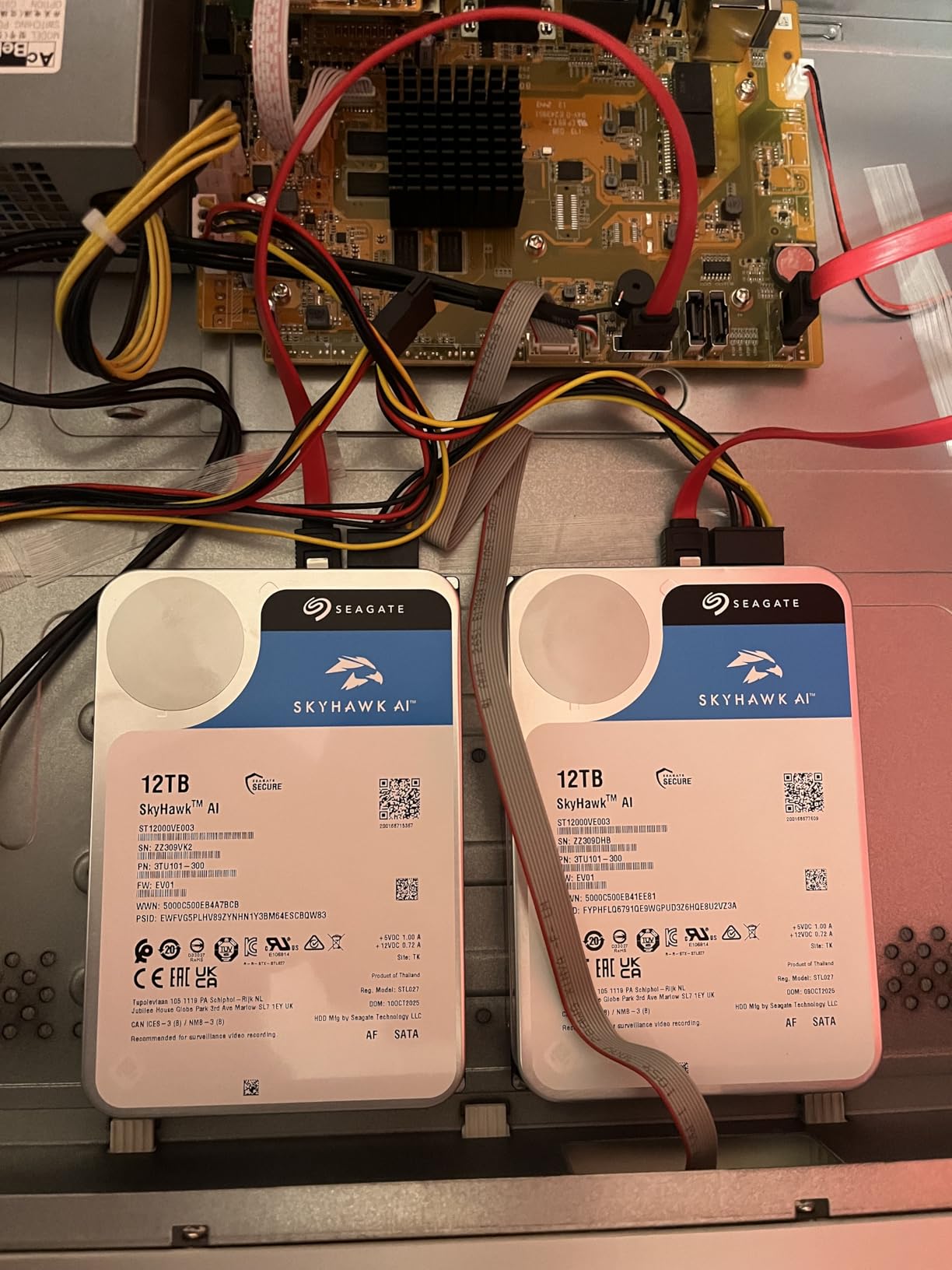 Seagate Skyhawk AI 12TB Video Internal Hard Drive HDD - 3.5 Inch SATA 6Gb/s 256MB Cache for DVR NVR Security Camera System with in-House Rescue Services - Frustration Free Packaging (ST12000VE003) customer photo 2