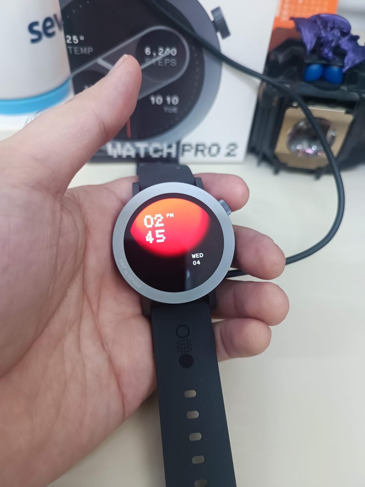 CMF Watch Pro 2 Smartwatch for Men Women, Fitness Tracker with Heart Rate, 1.32 inch SpO2 Monitoring,120 Sports Model,Bluetooth Calls with AI Noise Reduction, IP68 Waterproof GPS for Android IOS Dark Grey customer photo 2