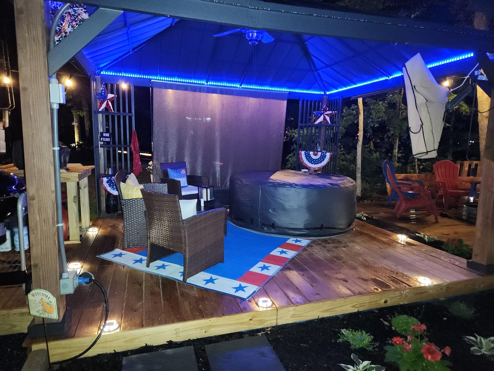 INTEX 28425EH PureSpa Bubble Massage Spa Set Outdoor Inflatable Portable Hot Tub, Includes Energy Efficient Spa Cover, Saltwater System Ready, 4 Person, 77in x 28in customer photo 1