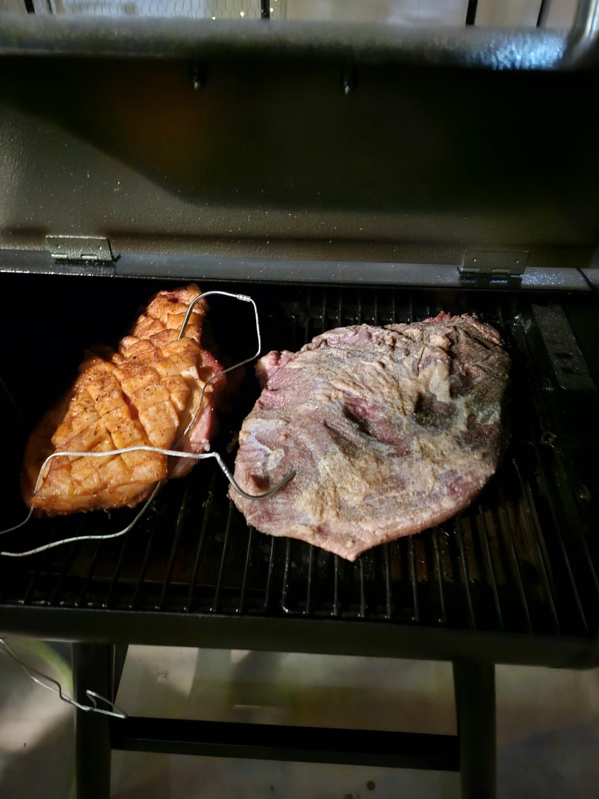 Electric Wood Pellet Smoker Grill 8 In 1 BBQ Grills for Outdoor Grill with Auto Feed & PID Temperature Control (180-450°F) and Rain Cover 456 Sq.In Cook Area for Backyard New House Gifts customer photo 1