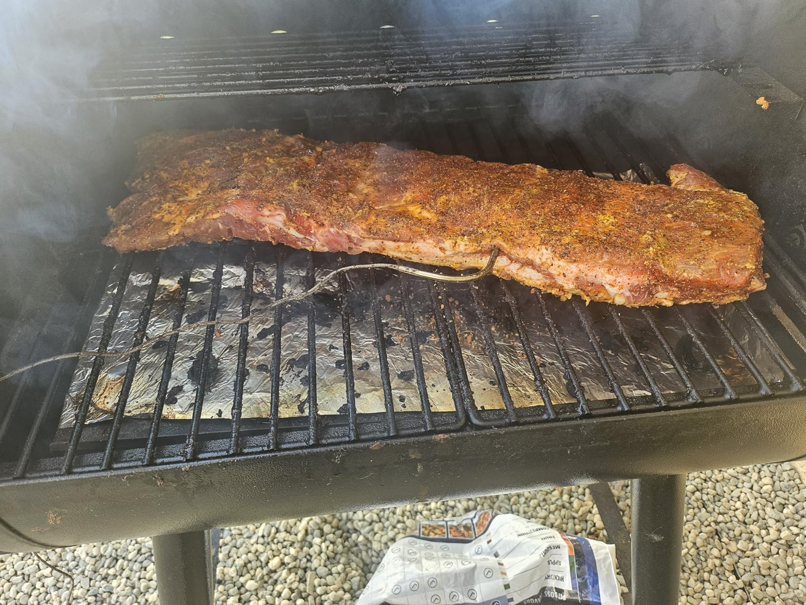 Electric Wood Pellet Smoker Grill 8 In 1 BBQ Grills for Outdoor Grill with Auto Feed & PID Temperature Control (180-450°F) and Rain Cover 456 Sq.In Cook Area for Backyard New House Gifts customer photo 2