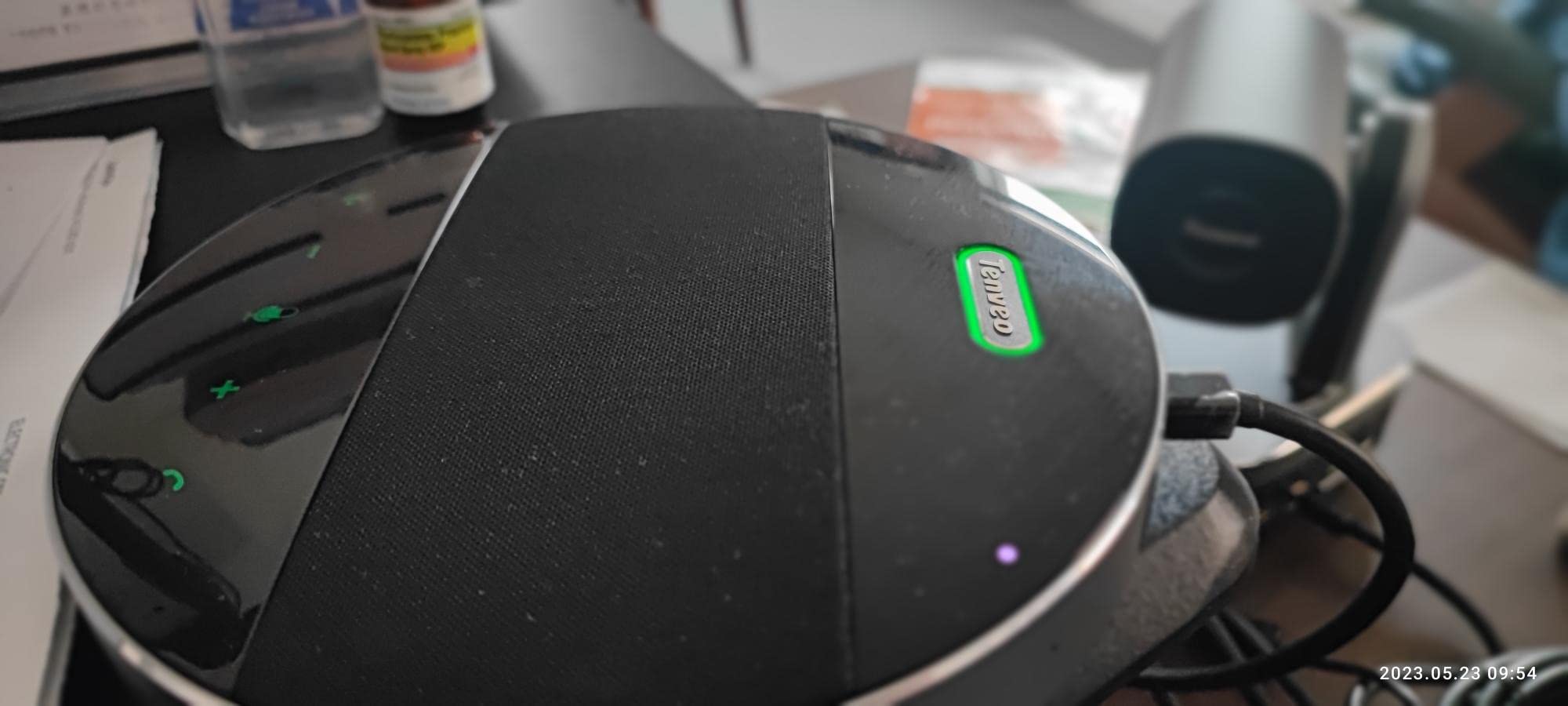 Tenveo 4K PTZ Conference Room Camera System, AI Auto-Tracking 12X Optical Zoom USB3.0 HDMI PTZ Camera and Bluetooth Speakerphone with 2 Expansion Mics Kit Wide Angle for Large Room Meetings customer photo 2