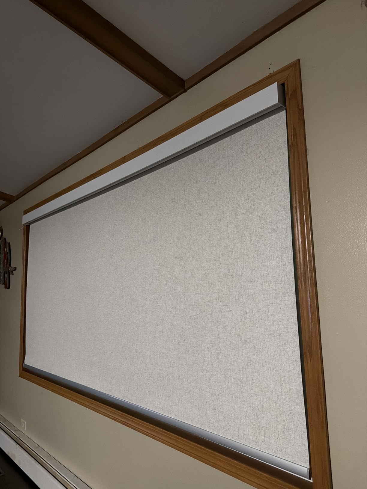 Bringnox Motorized Blinds with Remote,100% Blackout Smart Roller Blinds Compatible with Google Home and Alexa Via HUB,and Motorized Window Blinds Customized for Sliding Doors and Living Rooms customer photo 2